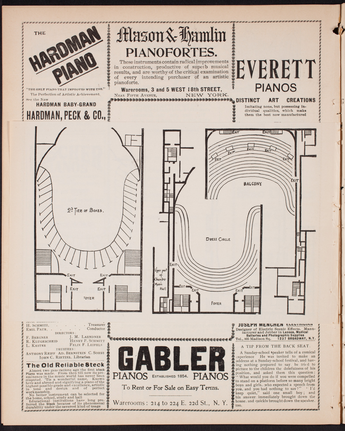 New York Philharmonic, January 12, 1901, program page 8