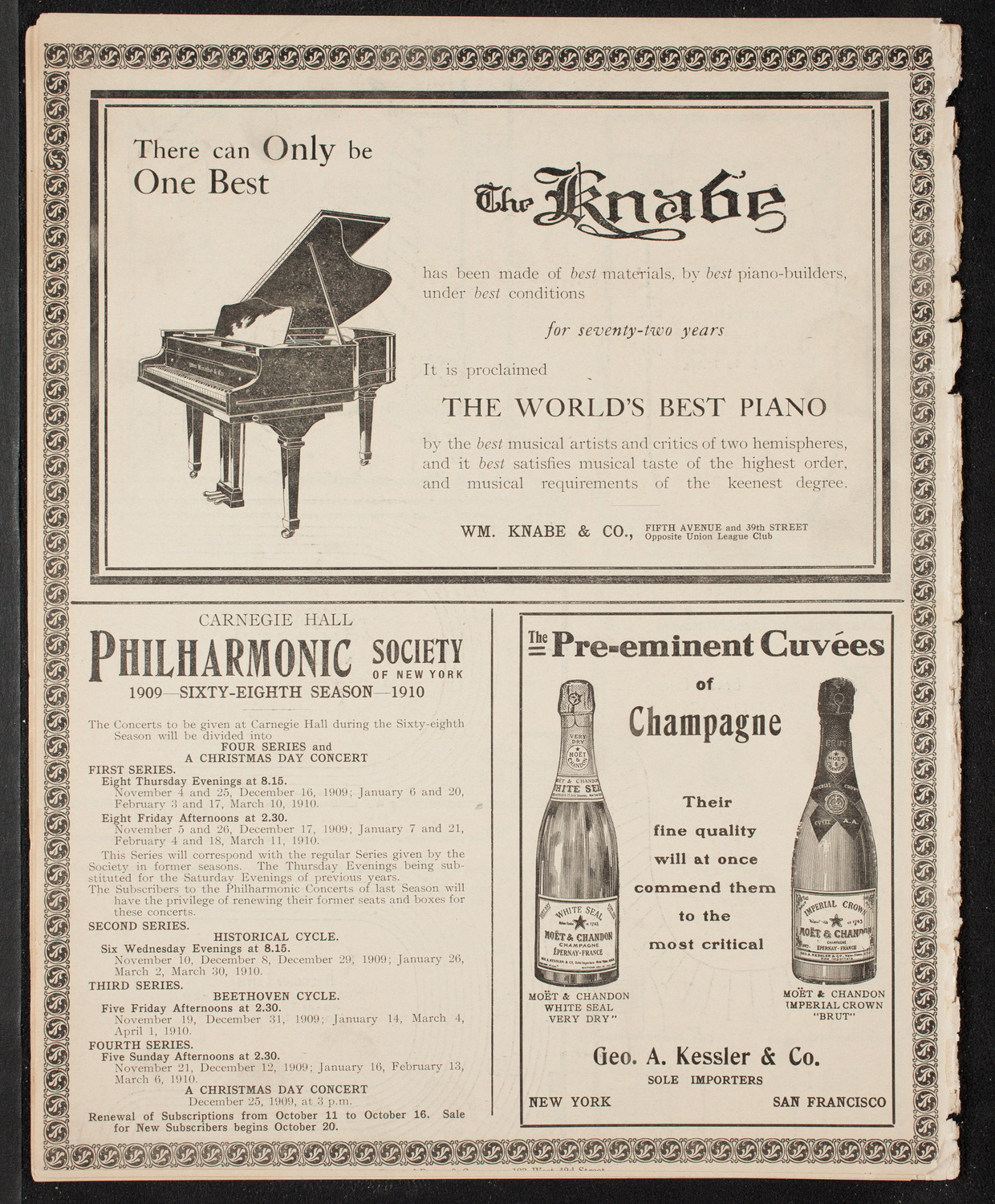 David Bispham, Baritone, October 10, 1909, program page 14