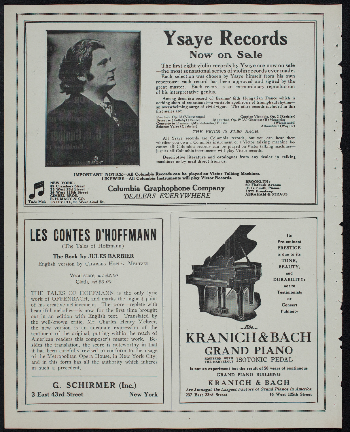 Russian Symphony Society of New York, April 21, 1913, program page 6