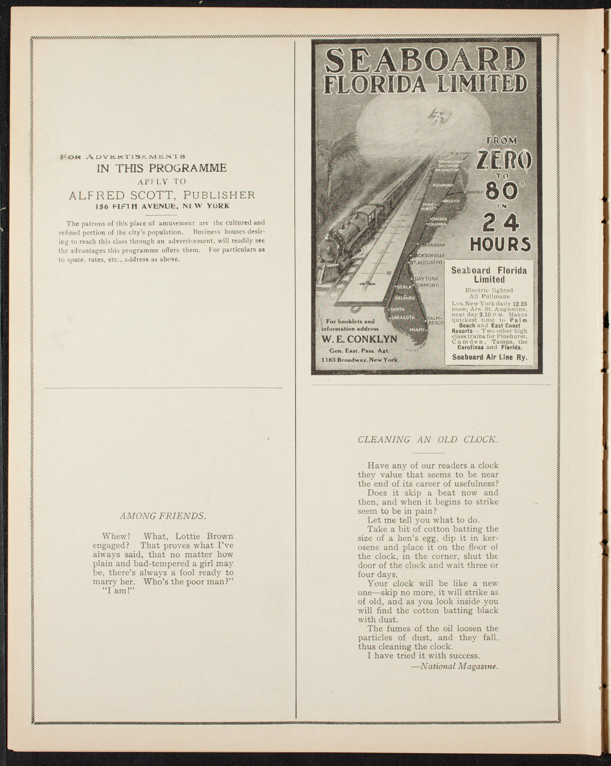 Benefit for San Francisco Earthquake Victims, May 7, 1906, program page 10