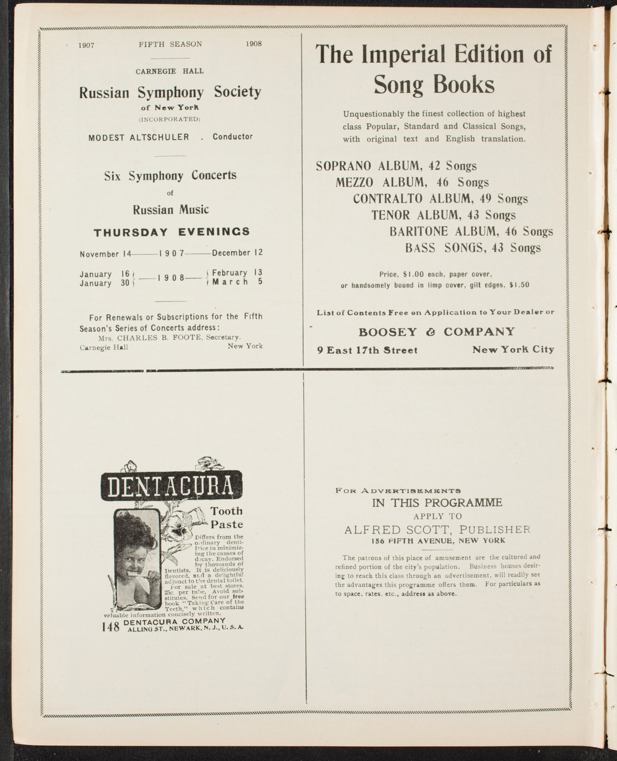 Graduation: New York Law School, June 13, 1907, program page 10