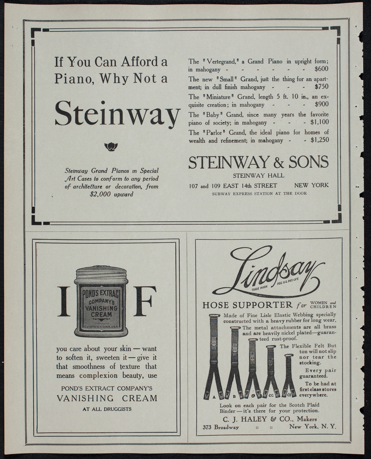 Ernest Schelling, Piano, January 25, 1913, program page 4