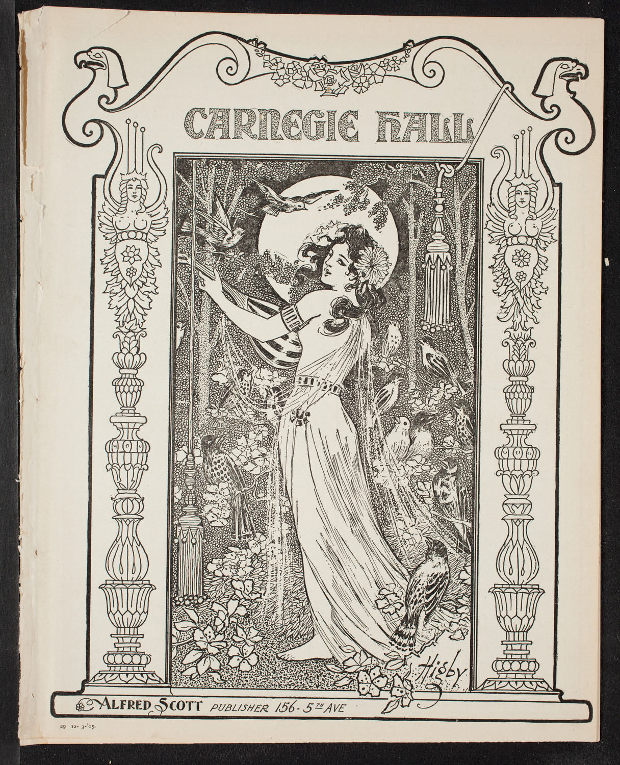 Benefit: German Hospital and Dispensary, December 3, 1905, program page 1
