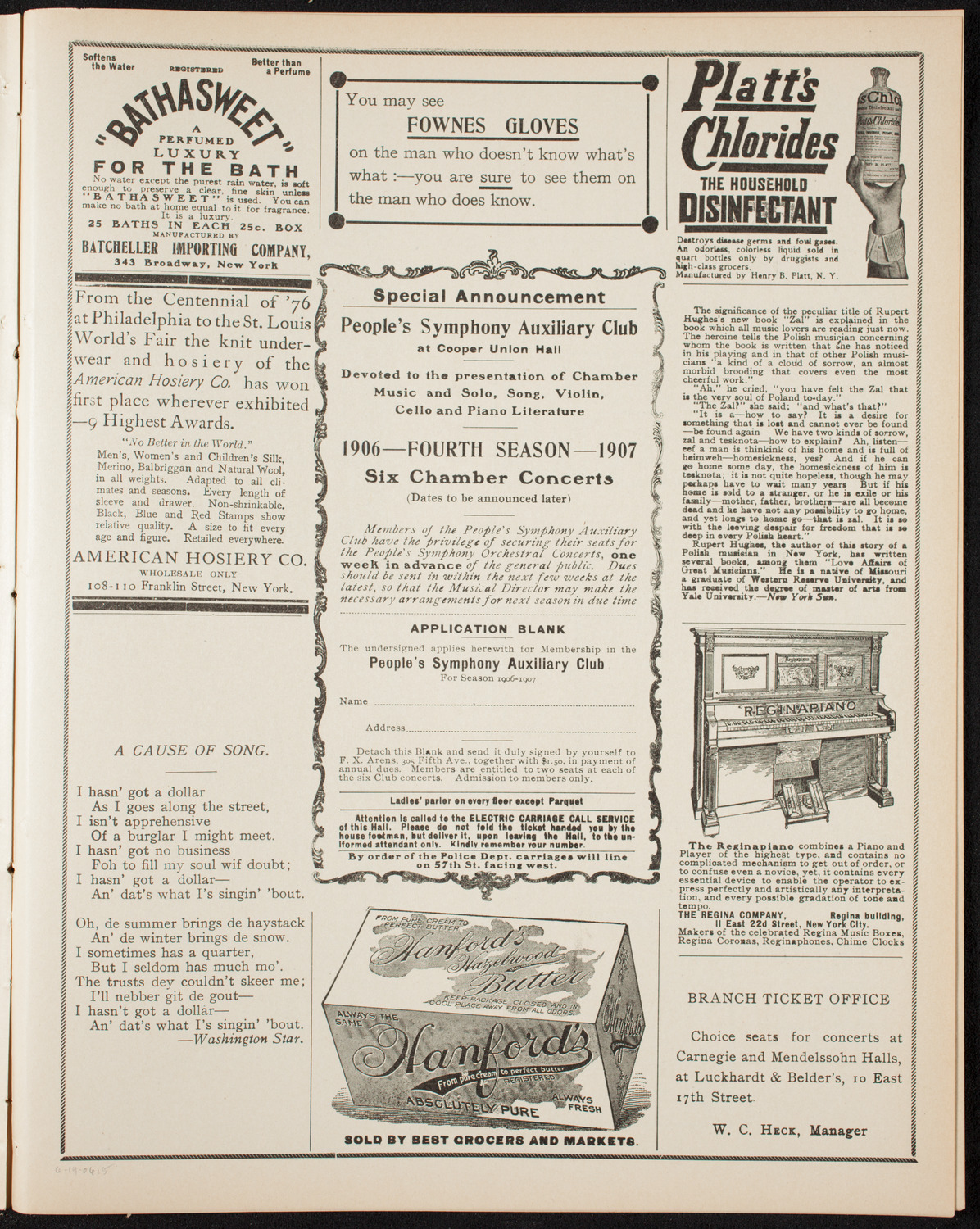 Graduation: New York Law School, June 14, 1906, program page 9