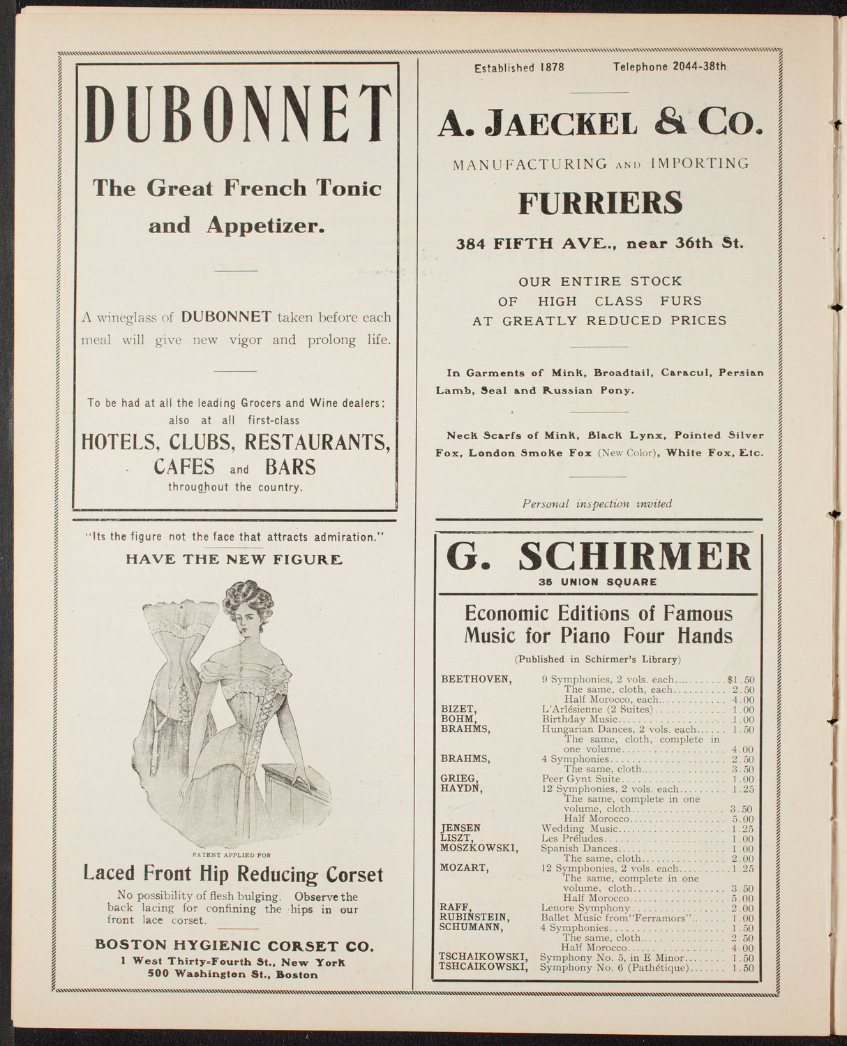Catholic Oratorio Society, February 16, 1908, program page 8