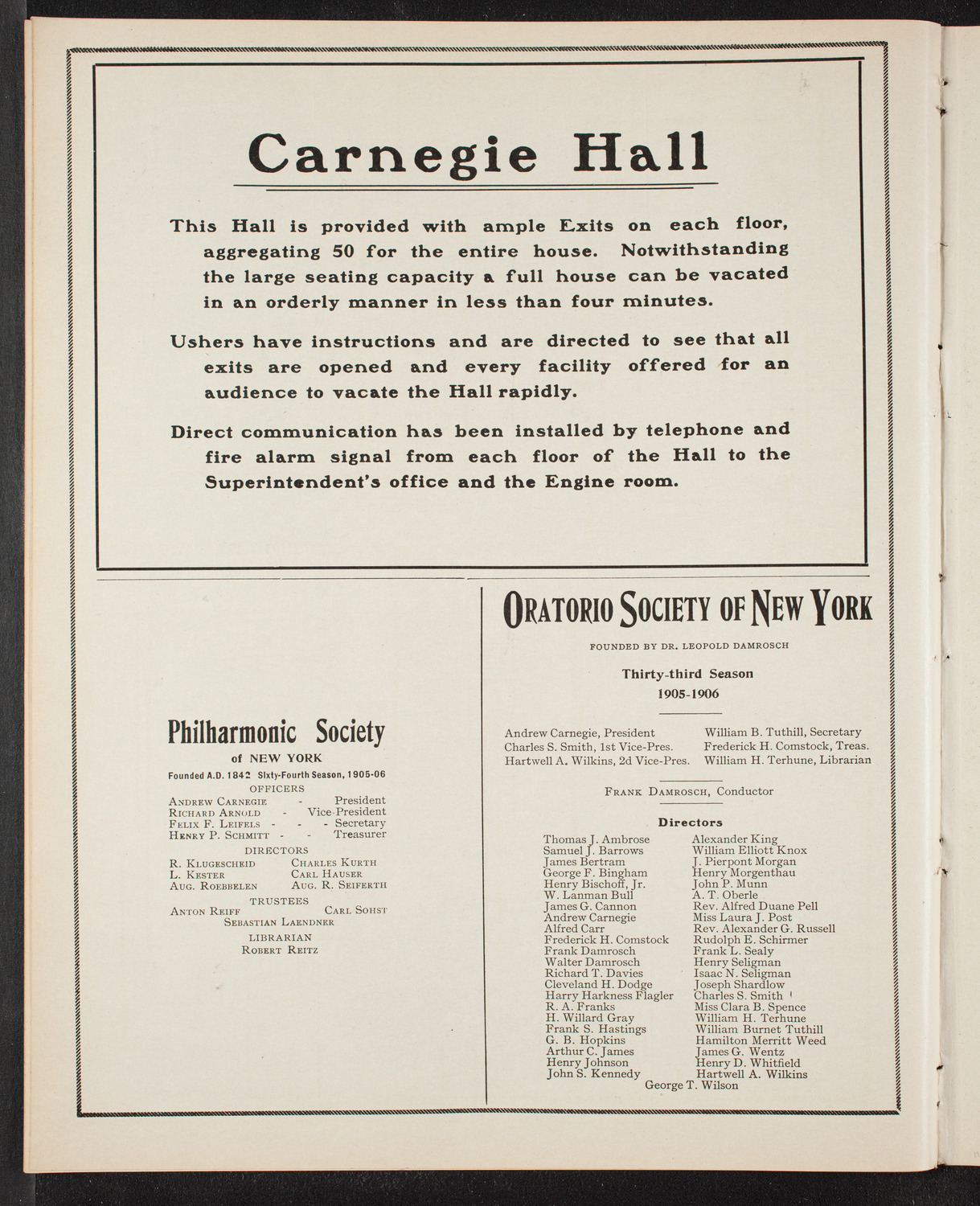 Minnie Coons with New York Symphony Orchestra, November 2, 1905, program page 10