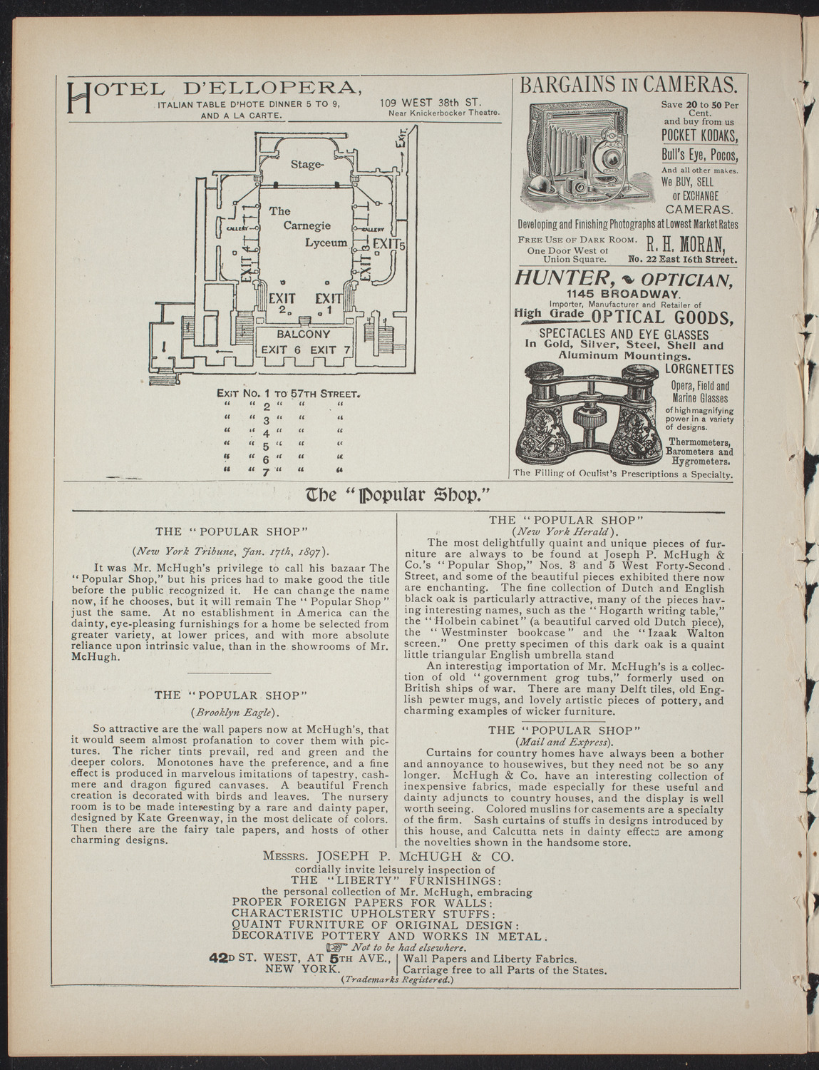 David Garrick: A Comedy in Four Acts, February 13, 1897, program page 6