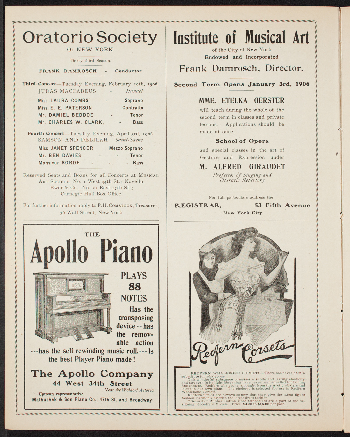 Lecture by Burr McIntosh, February 18, 1906, program page 2