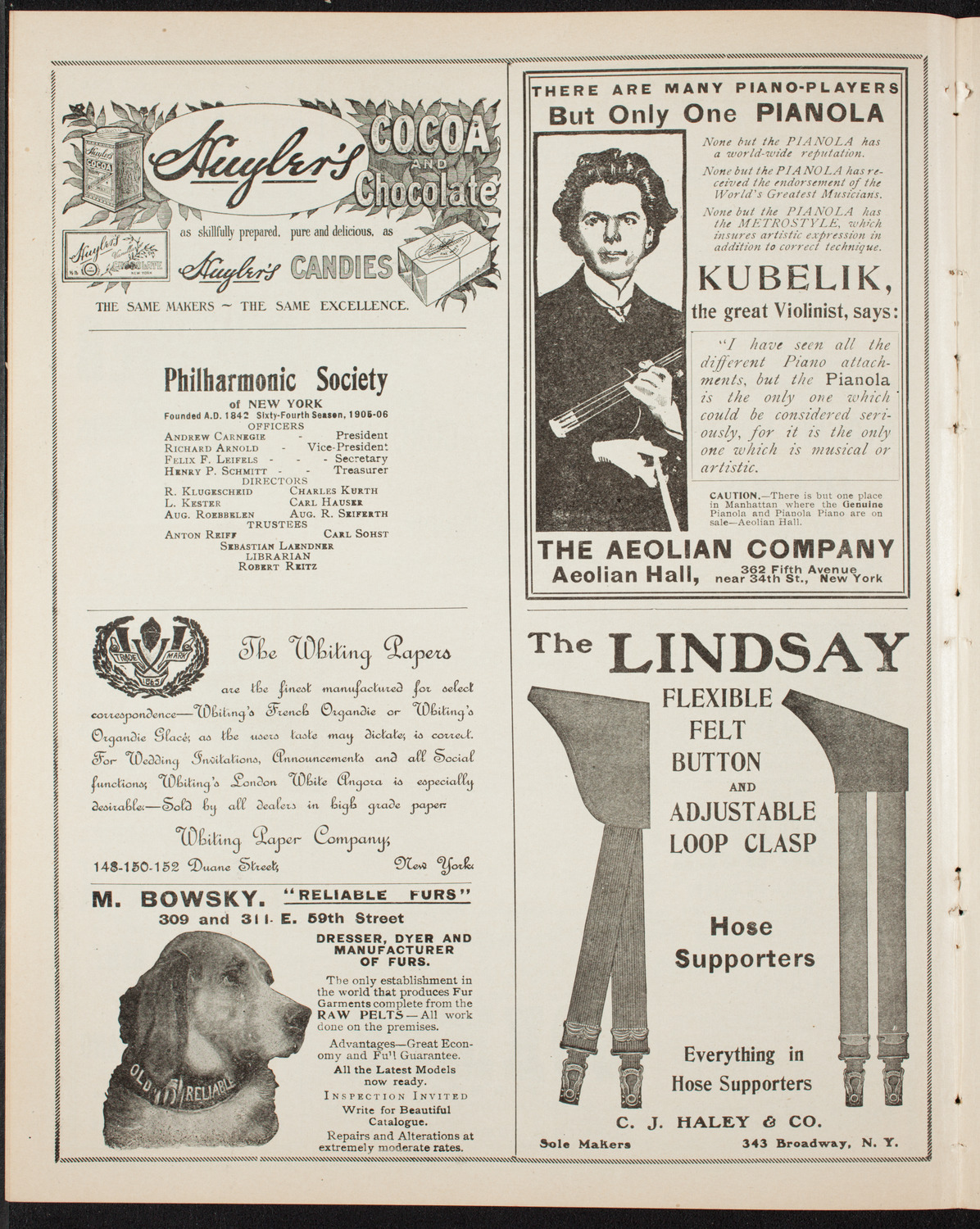 Symphony Concert for Young People, March 31, 1906, program page 6