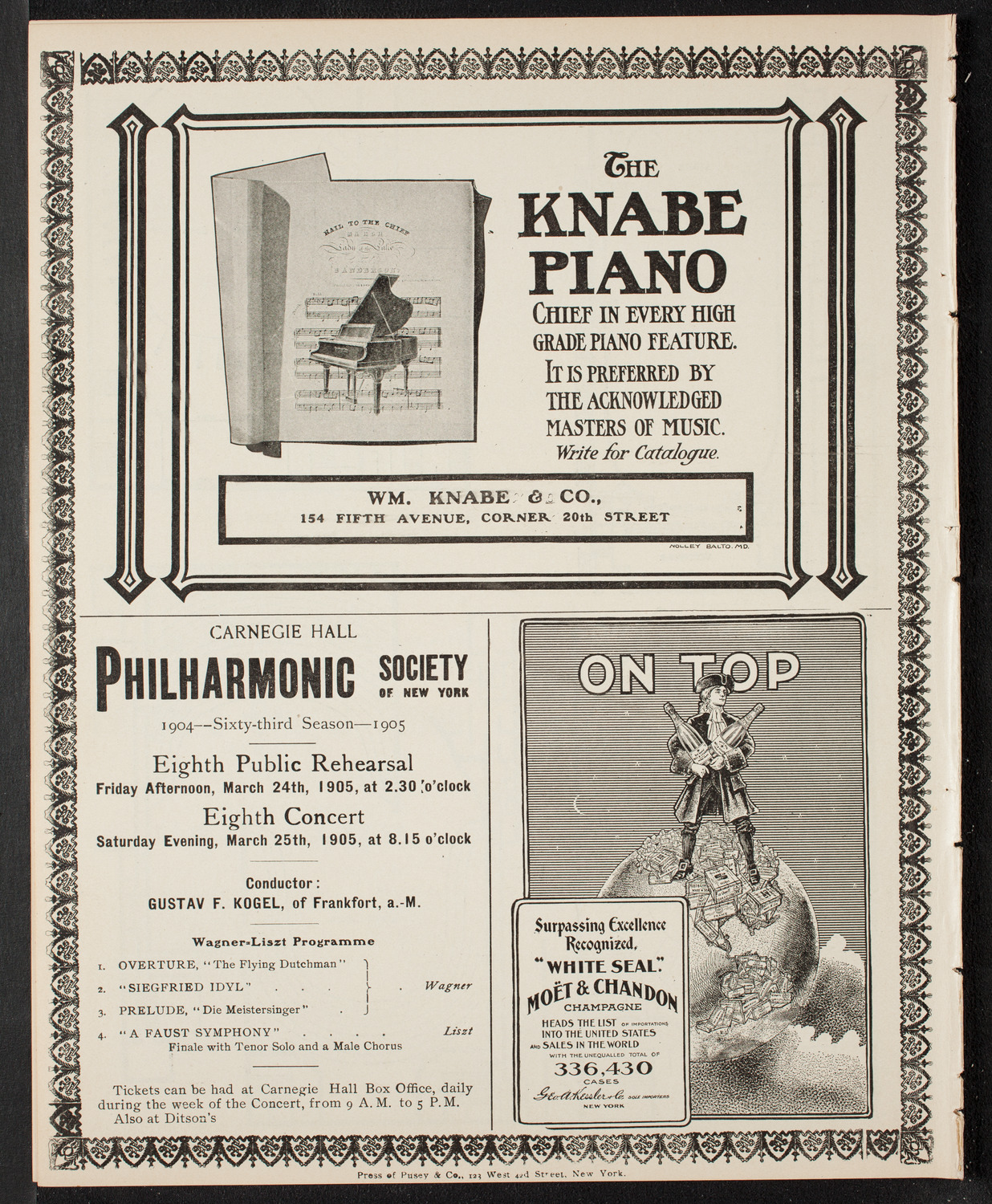 Benefit: Orthopedic Hospital, March 14, 1905, program page 12