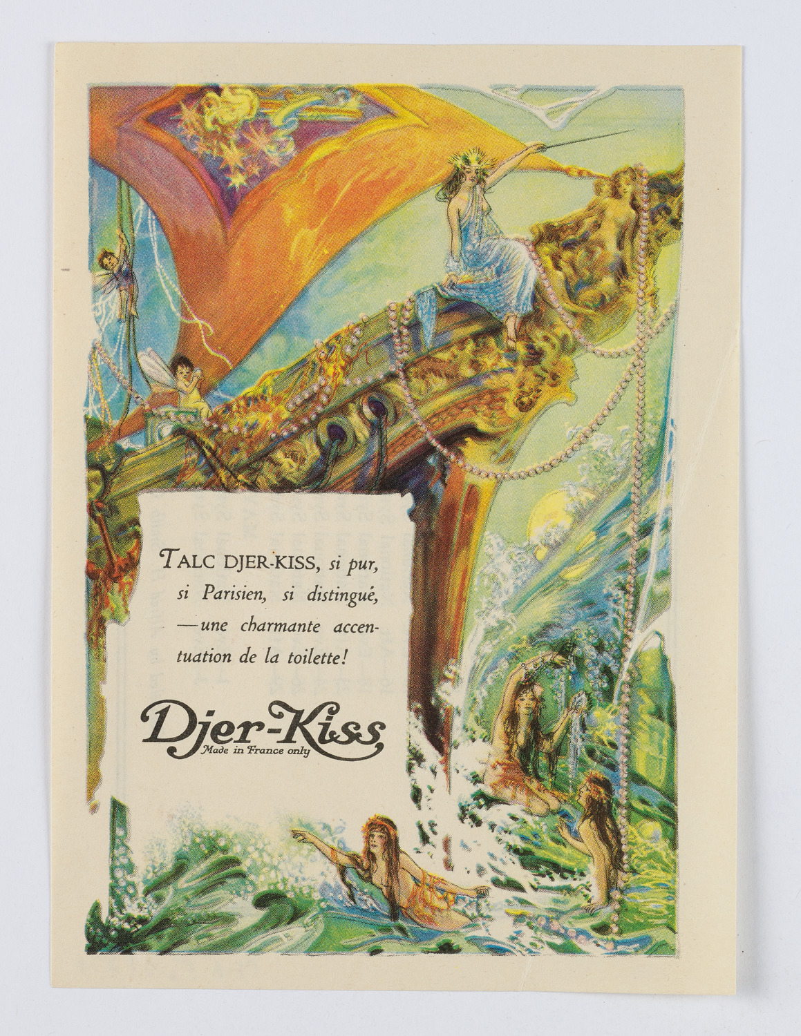 Djer-Kiss Cosmetics Orchestral Concert Schedules, 1921