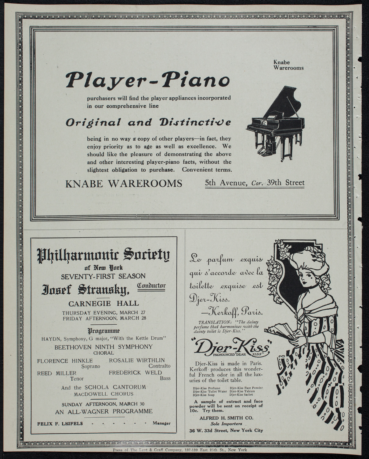 Russian Symphony Society of New York, March 14, 1913, program page 12