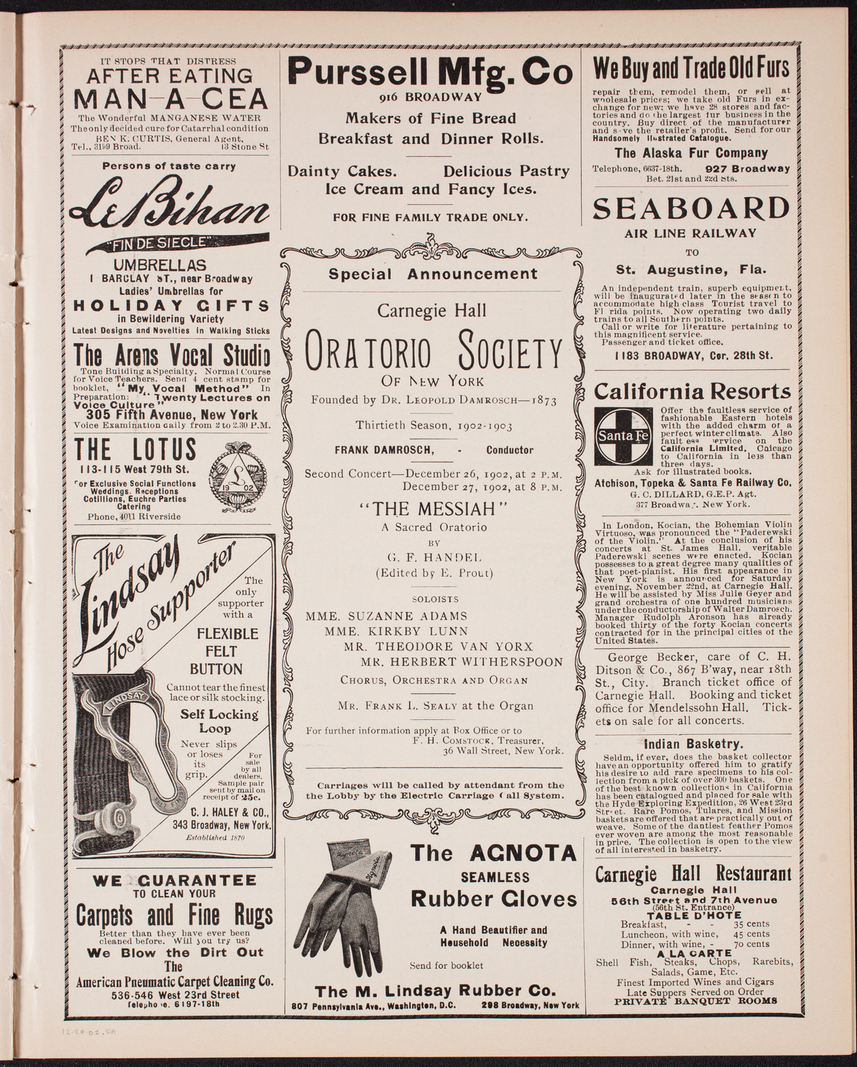 Symphony Concert for Young People, December 20, 1902, program page 9