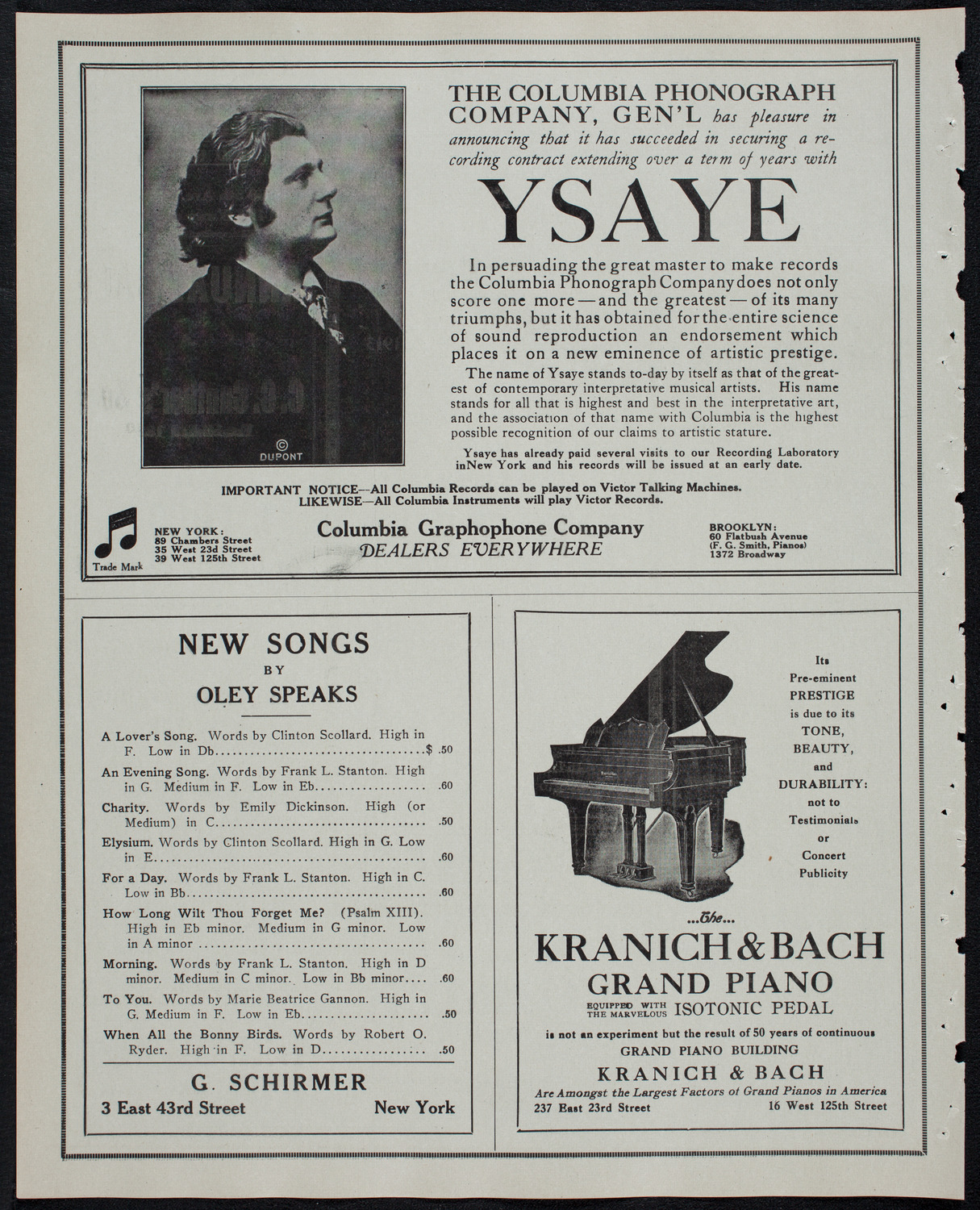 Maximillian Pilzer, Violin, February 25, 1913, program page 6