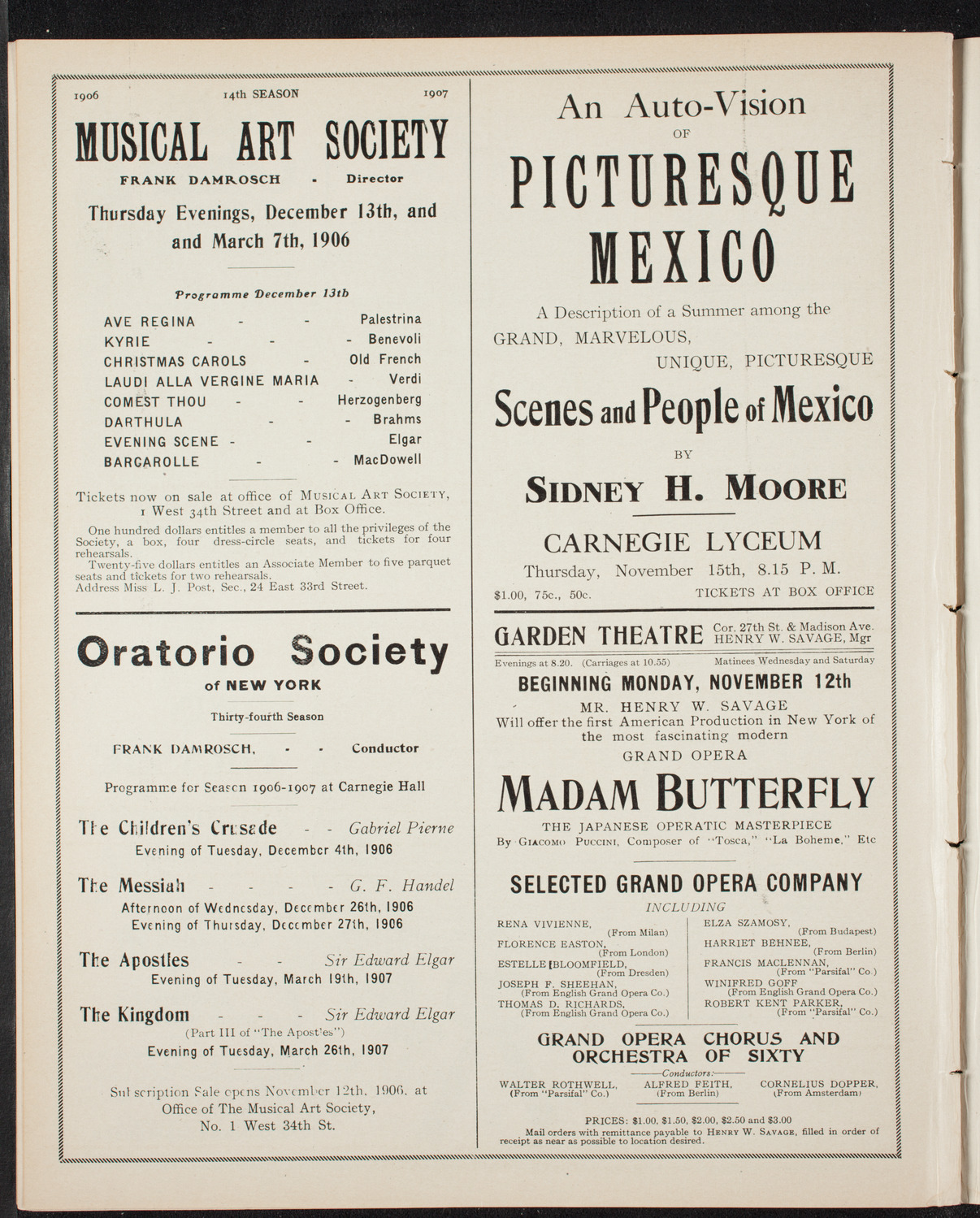 Elmendorf Lecture: Quaint Holland, November 11, 1906, program page 10