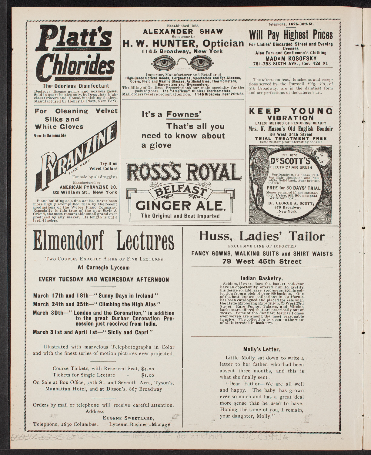 Gunnar Wennerberg Memorial Chorus, March 15, 1903, program page 2