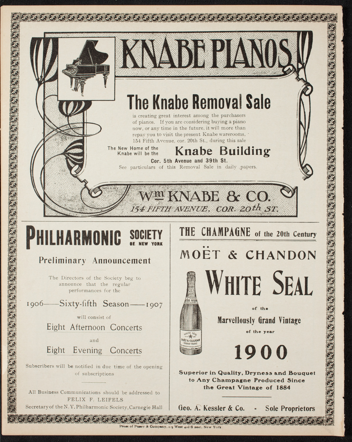 New York Banks' Glee Club, April 17, 1906, program page 12