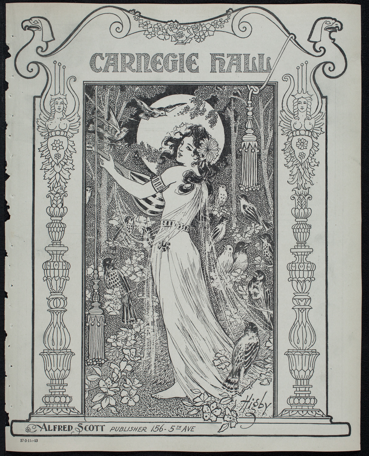 Musical Art Society of New York, March 11, 1913, program page 1