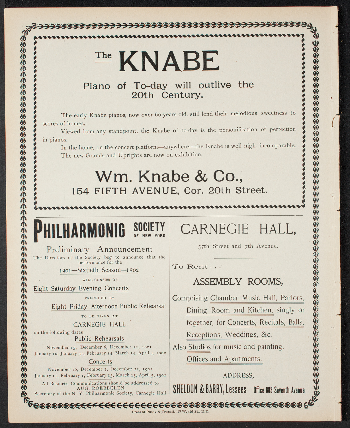 Concert by H.R. Humphries, May 18, 1901, program page 8