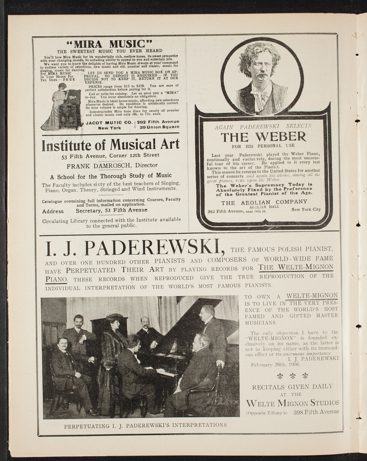 Albert Spalding, Violin, January 16, 1909, program page 6