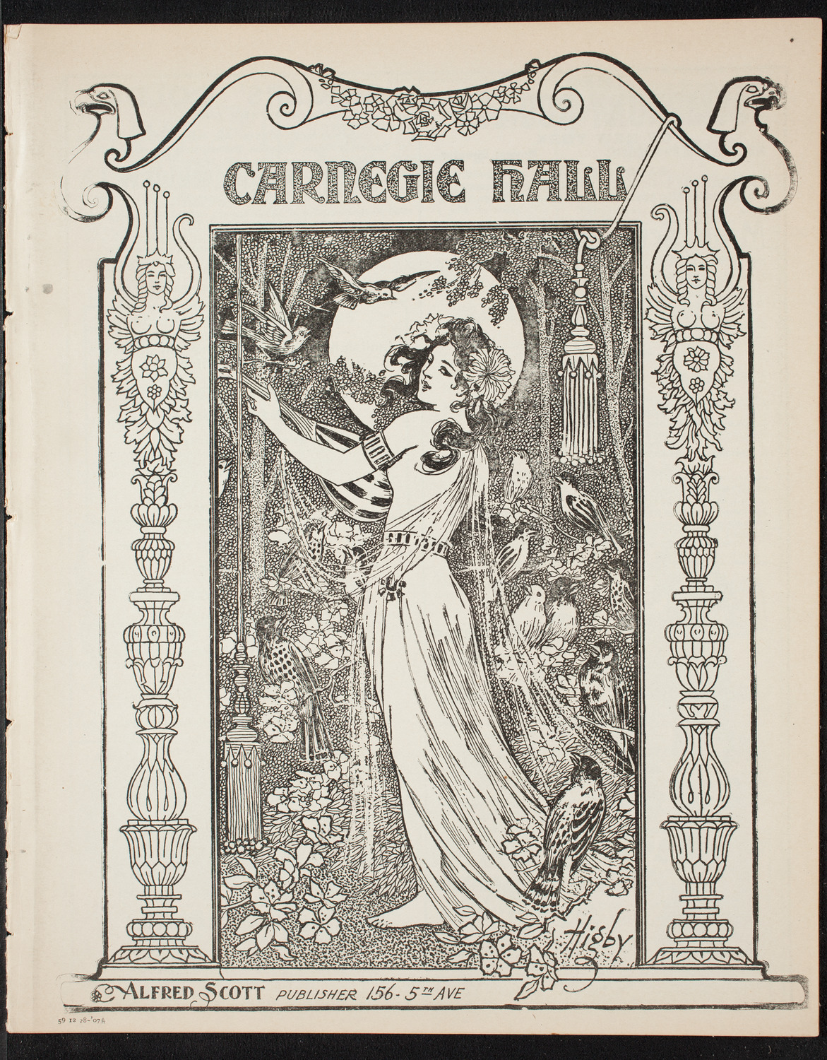 Oratorio Society of New York, December 28, 1907, program page 1