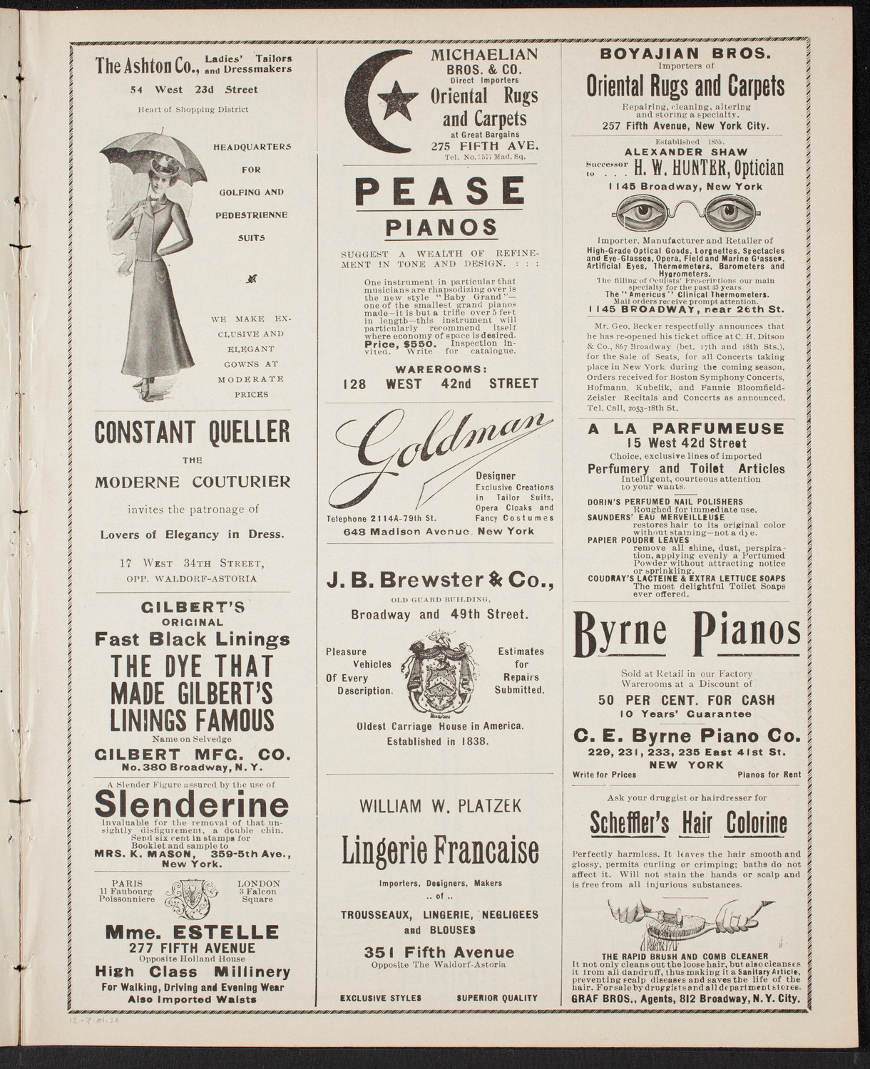 Jan Kubelik, Violin, with Jessie Shay, Piano, December 7, 1901, program page 3