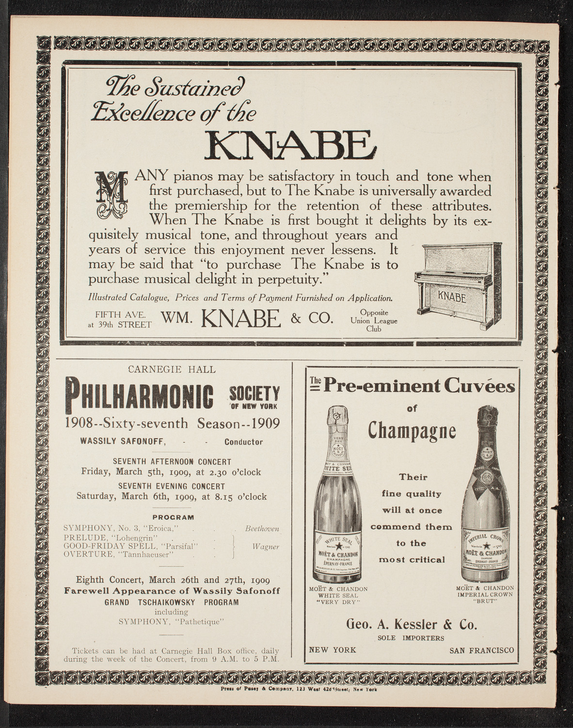 People's Symphony Concert, February 19, 1909, program page 12