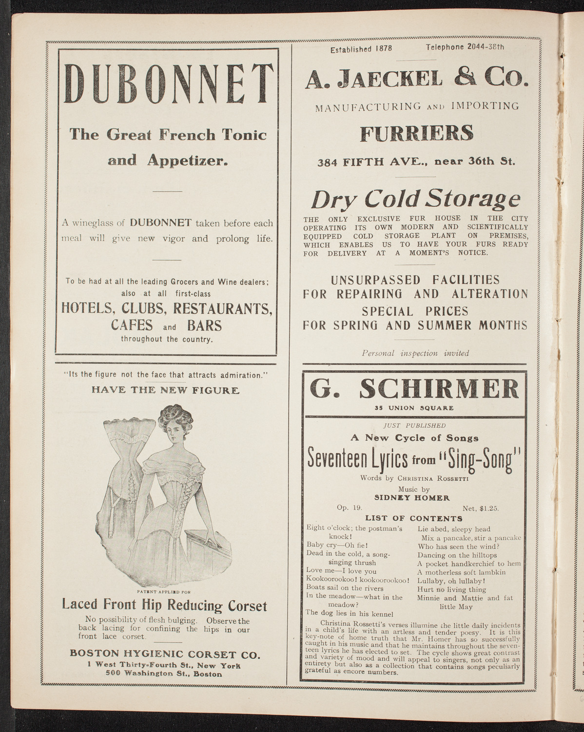 Graduation: New York Law School, June 18, 1908, program page 8