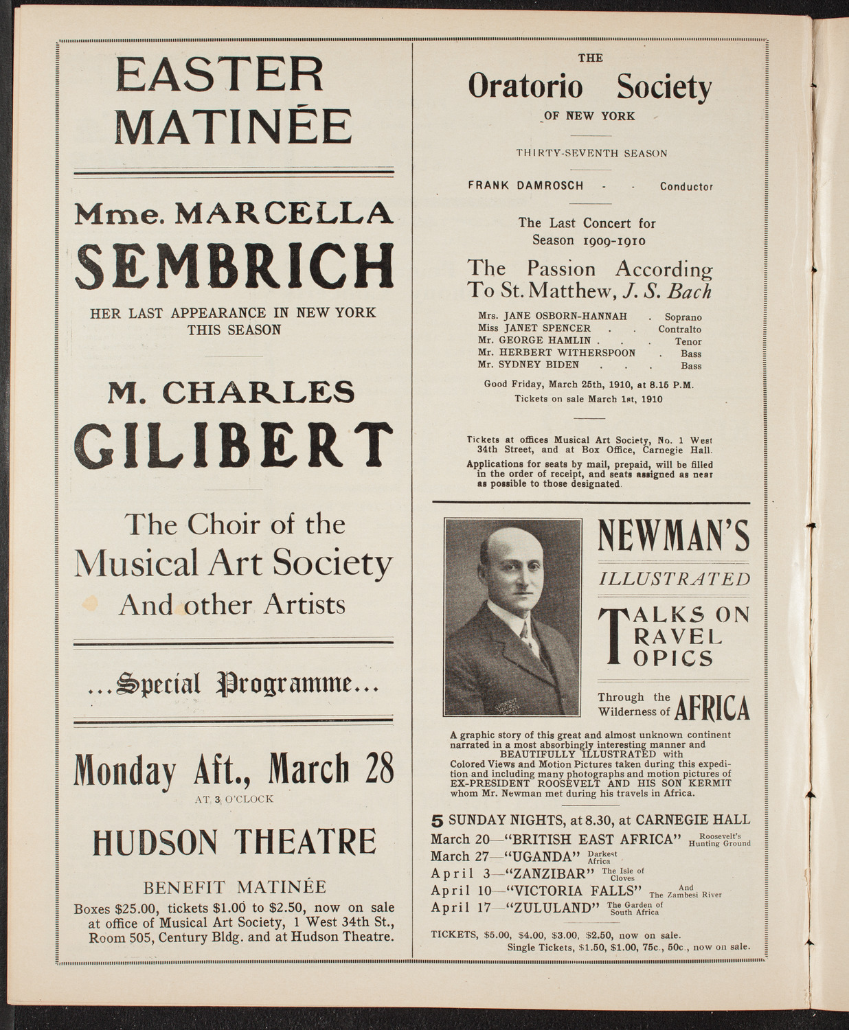 People's Symphony Concert, March 18, 1910, program page 10