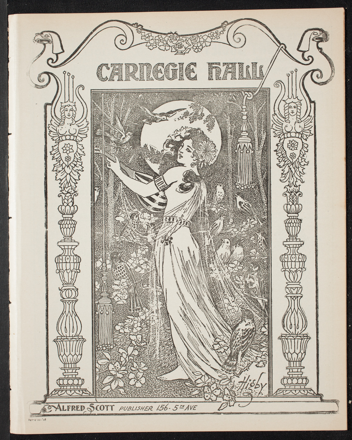 The Civic Forum, April 22, 1908, program page 1