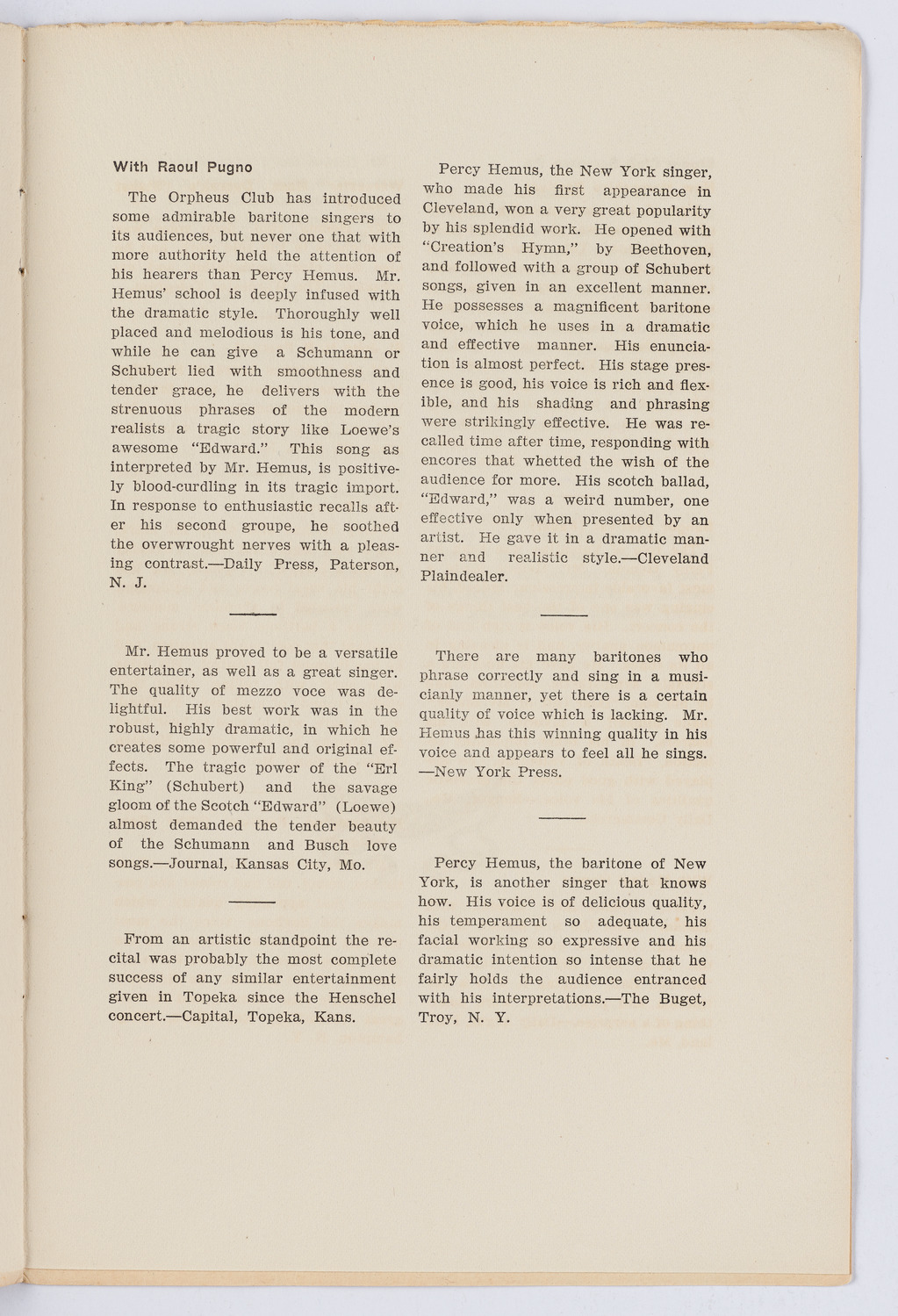 Men's Mass Meeting/ New York Festival Chorus and Orchestra, 1906