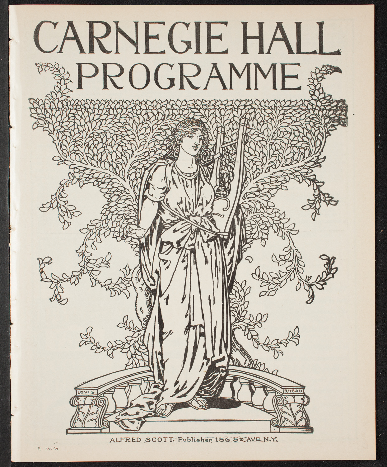 Lecture by Burton Holmes, March 27, 1904, program page 1
