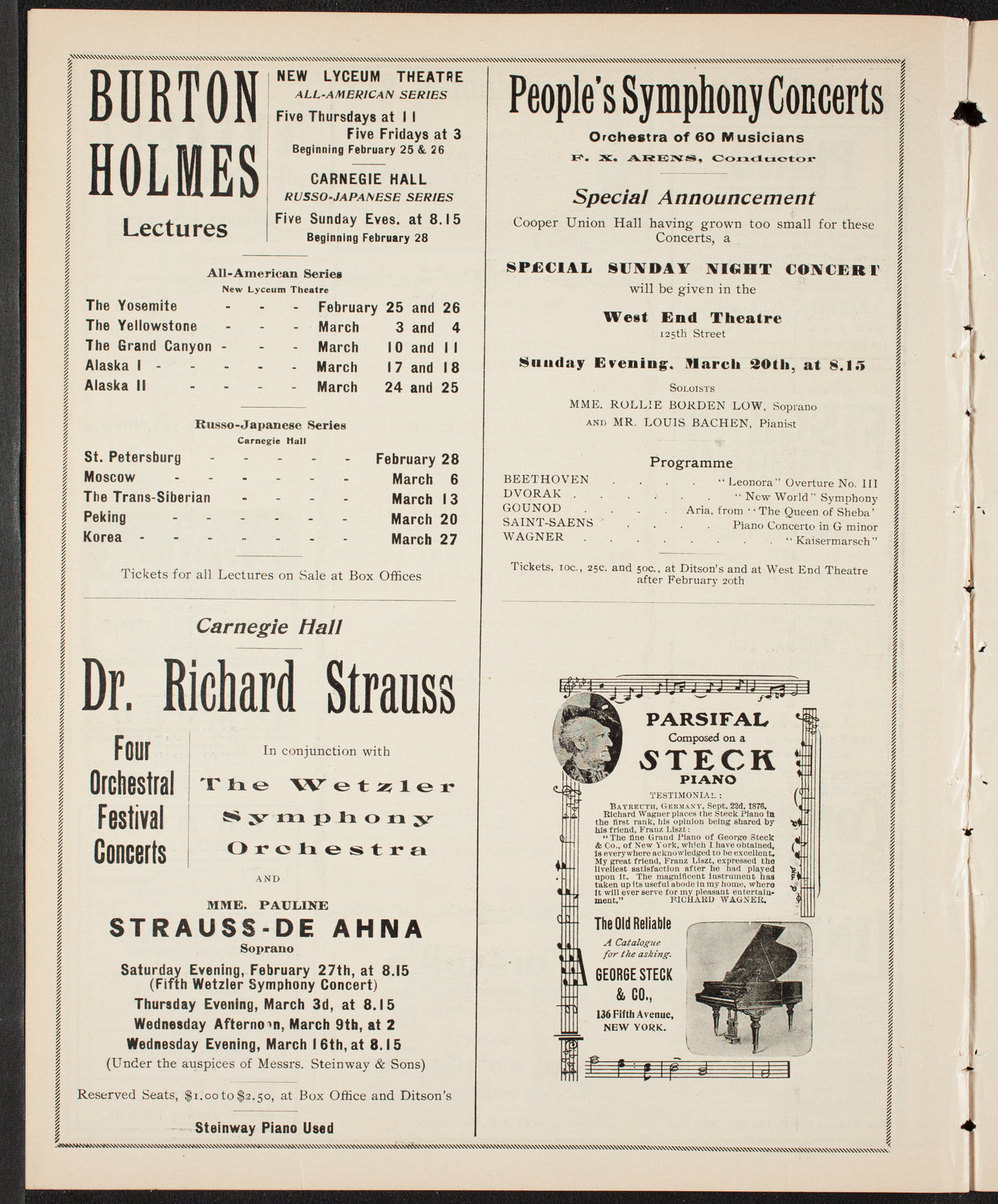 Symphony Concert for Young People, February 27, 1904, program page 8