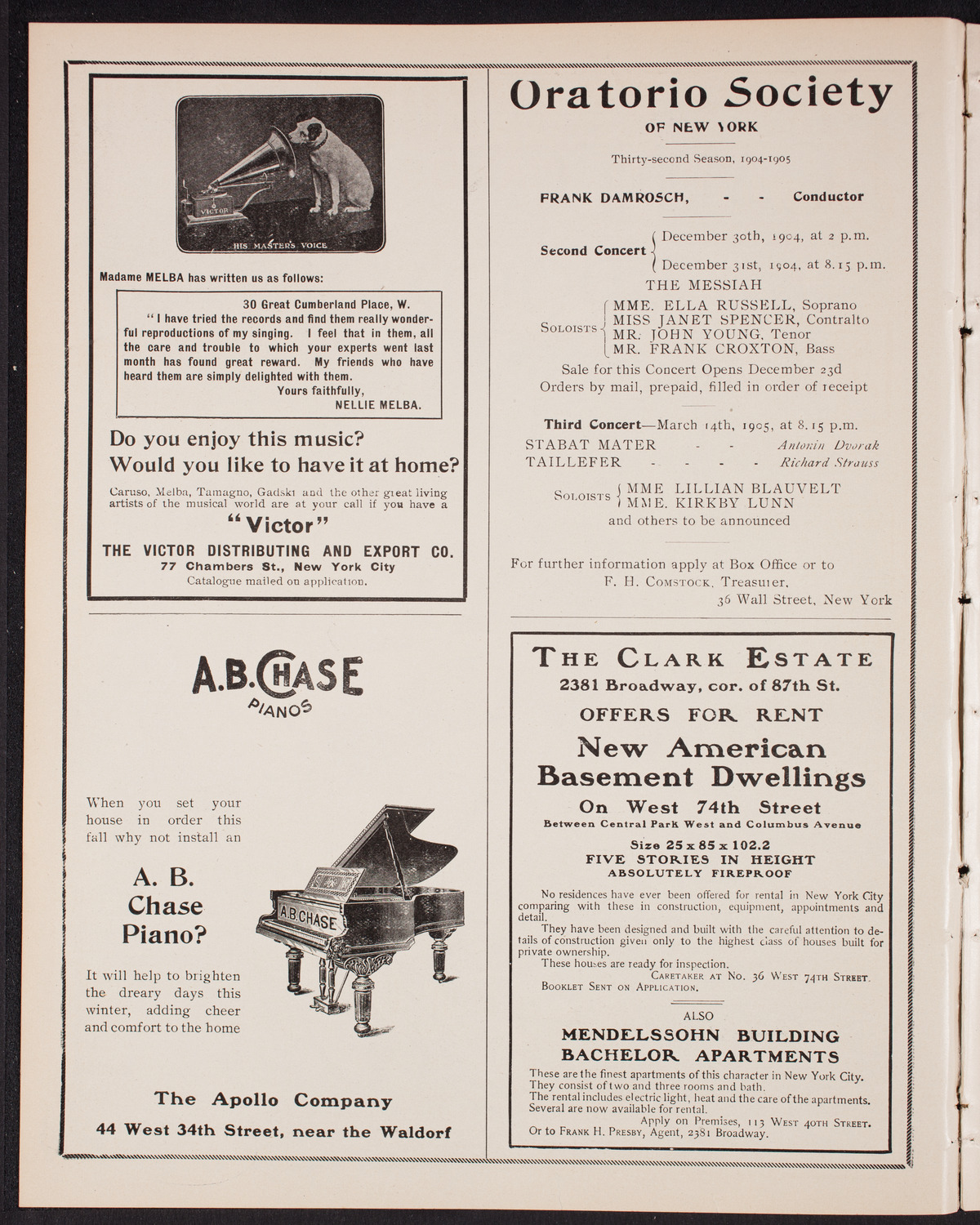 Meeting: Gaelic League of the State of New York, December 18, 1904, program page 2