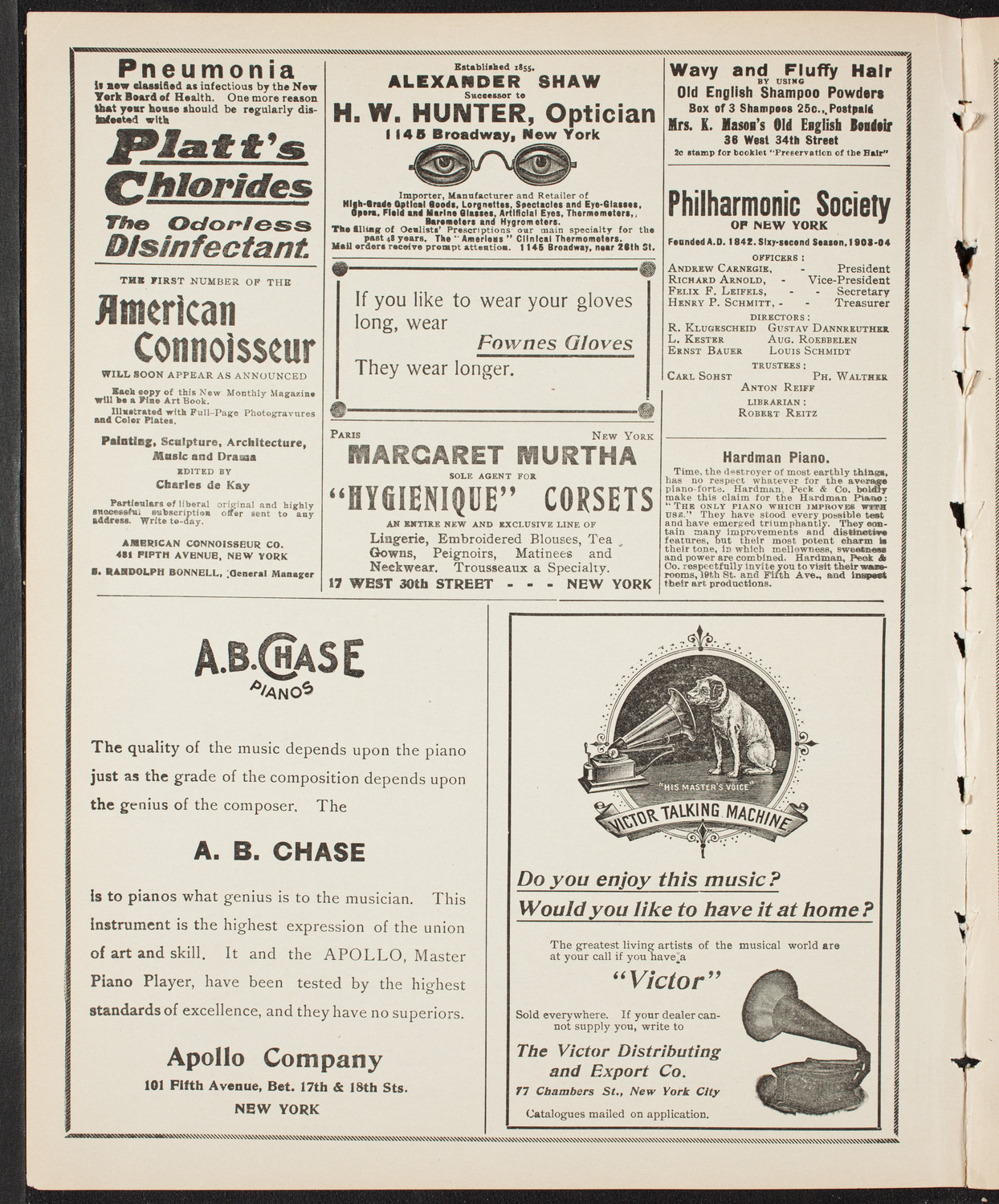 Oratorio Society of New York, March 24, 1904, program page 2