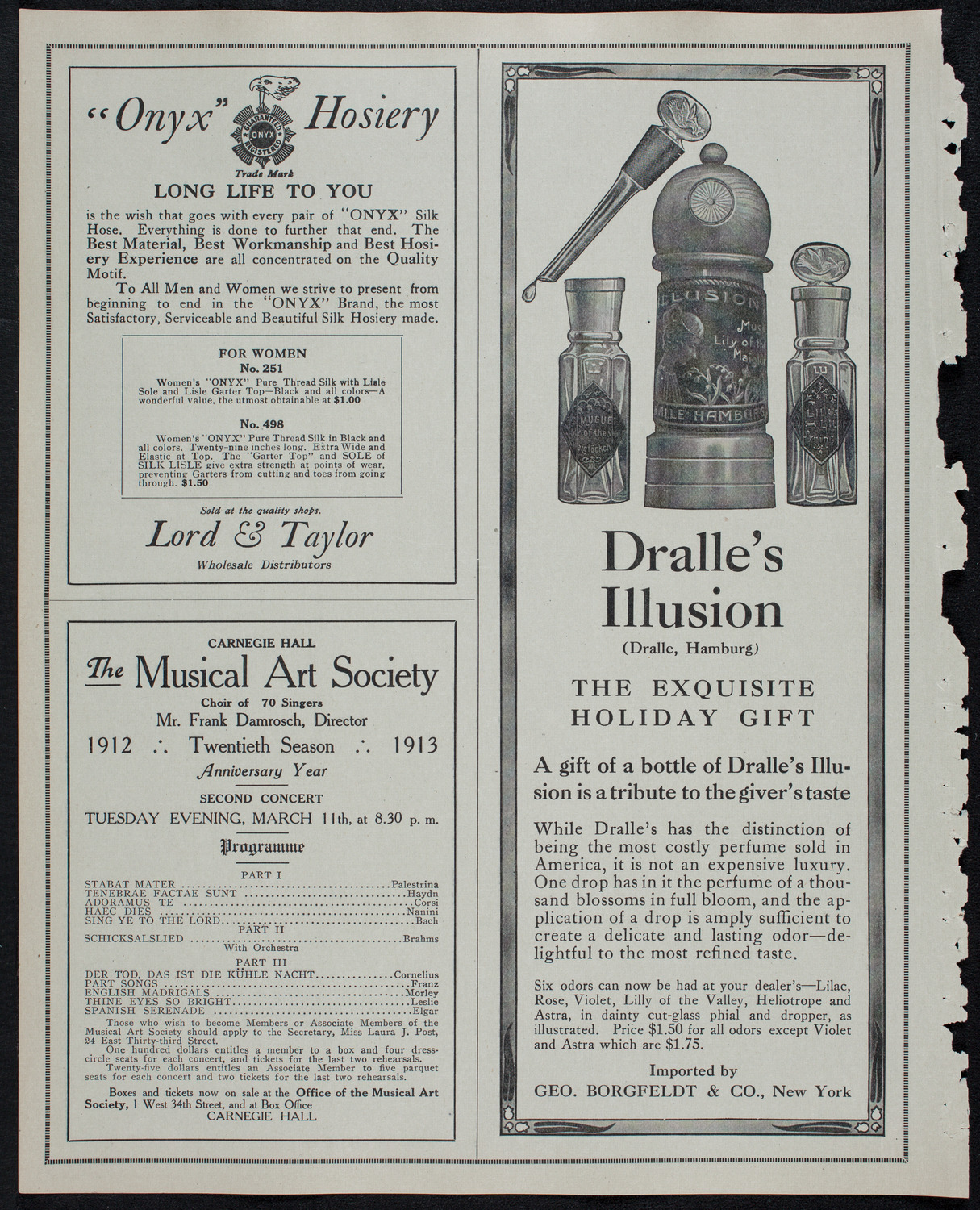 Boston Symphony Orchestra, January 9, 1913, program page 8