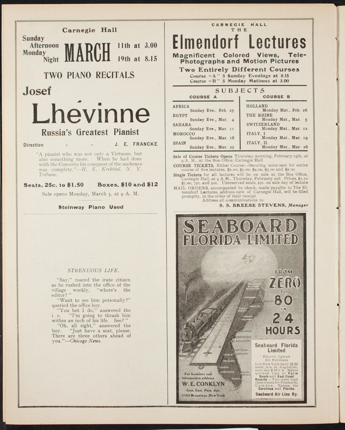 Russian Symphony Society of New York, February 25, 1906, program page 10