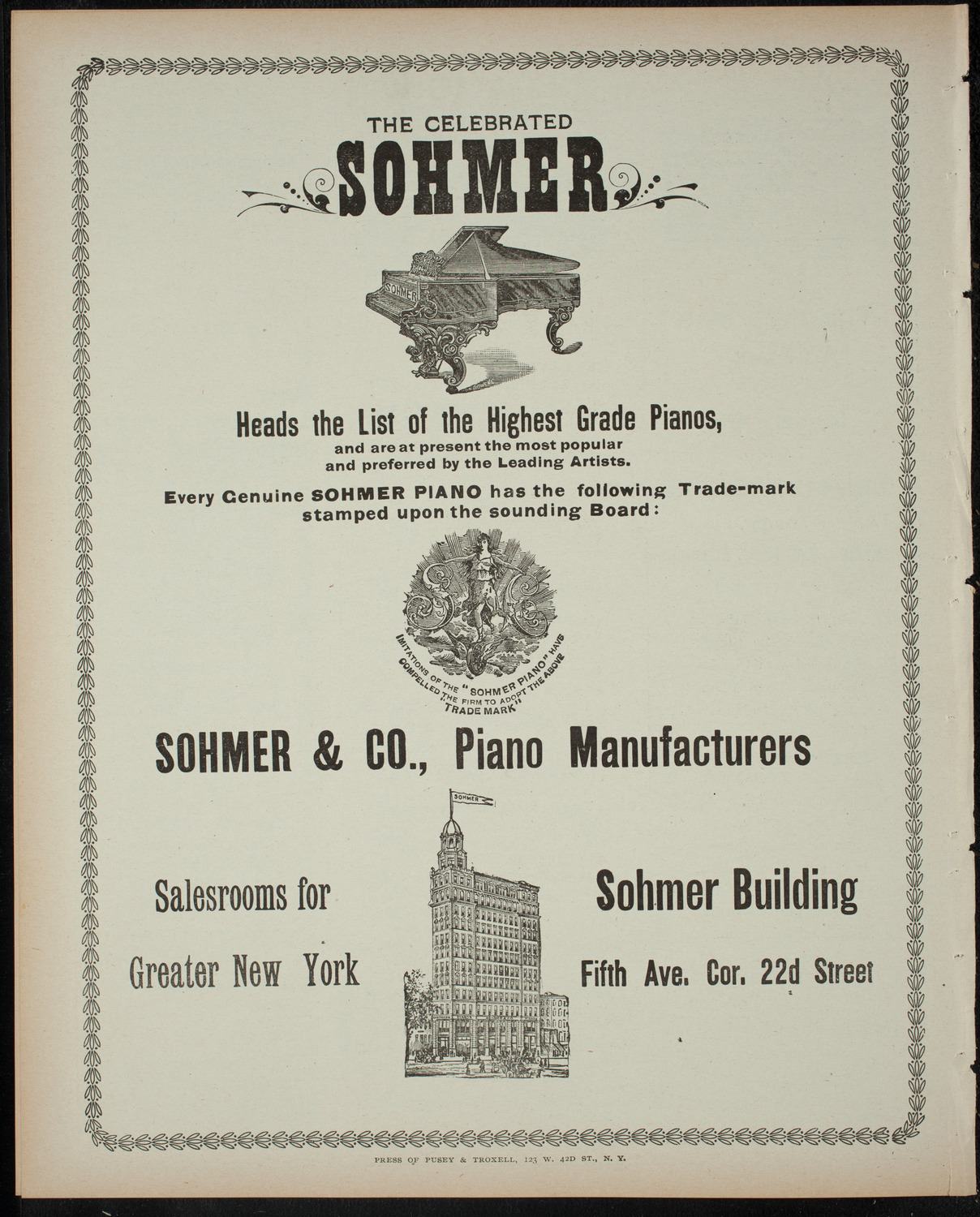 Amherst College Glee, Banjo, and Mandolin Clubs, April 11, 1899, program page 8