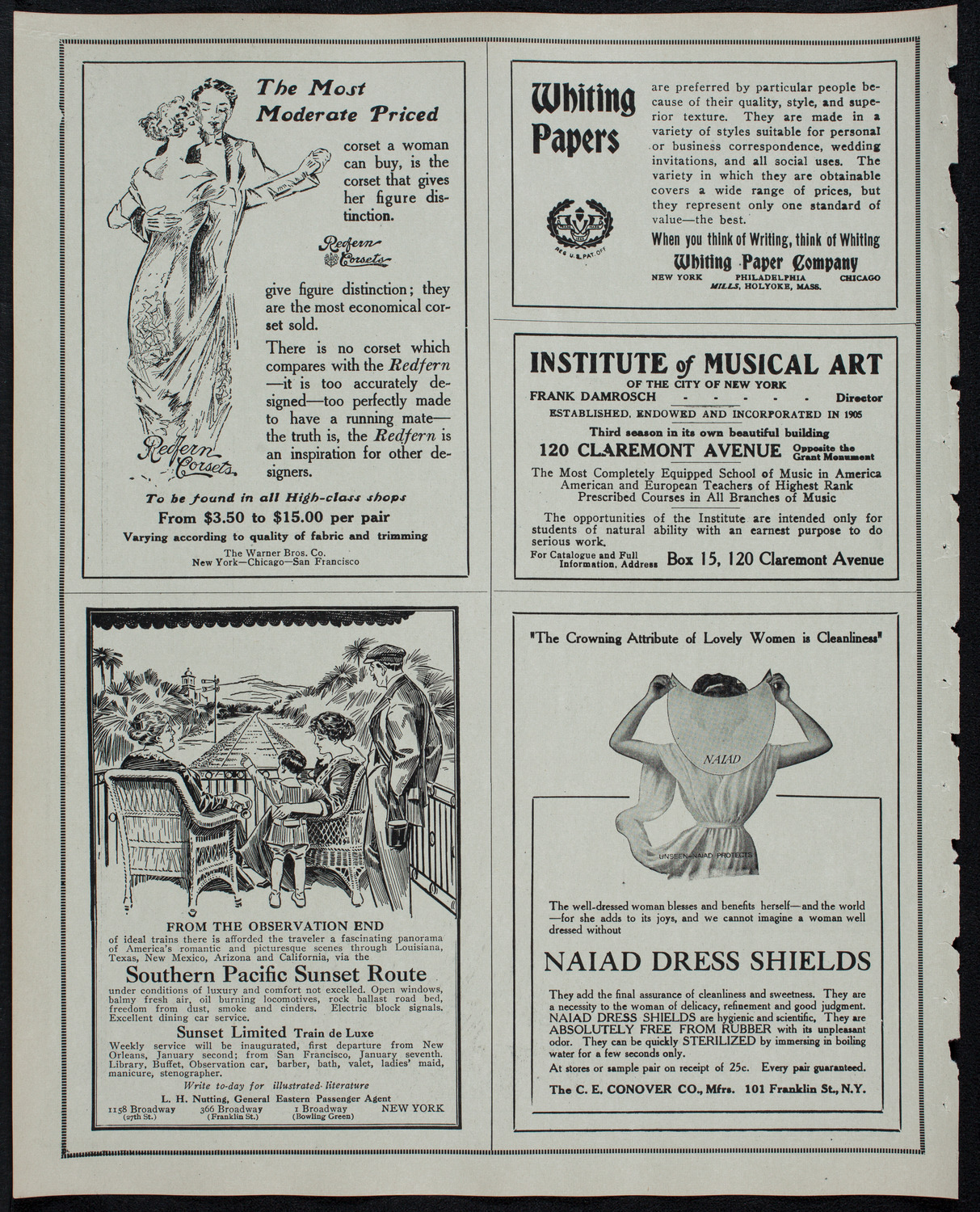 Morris Rosenfeld Jubilee Concert, March 8, 1913, program page 2