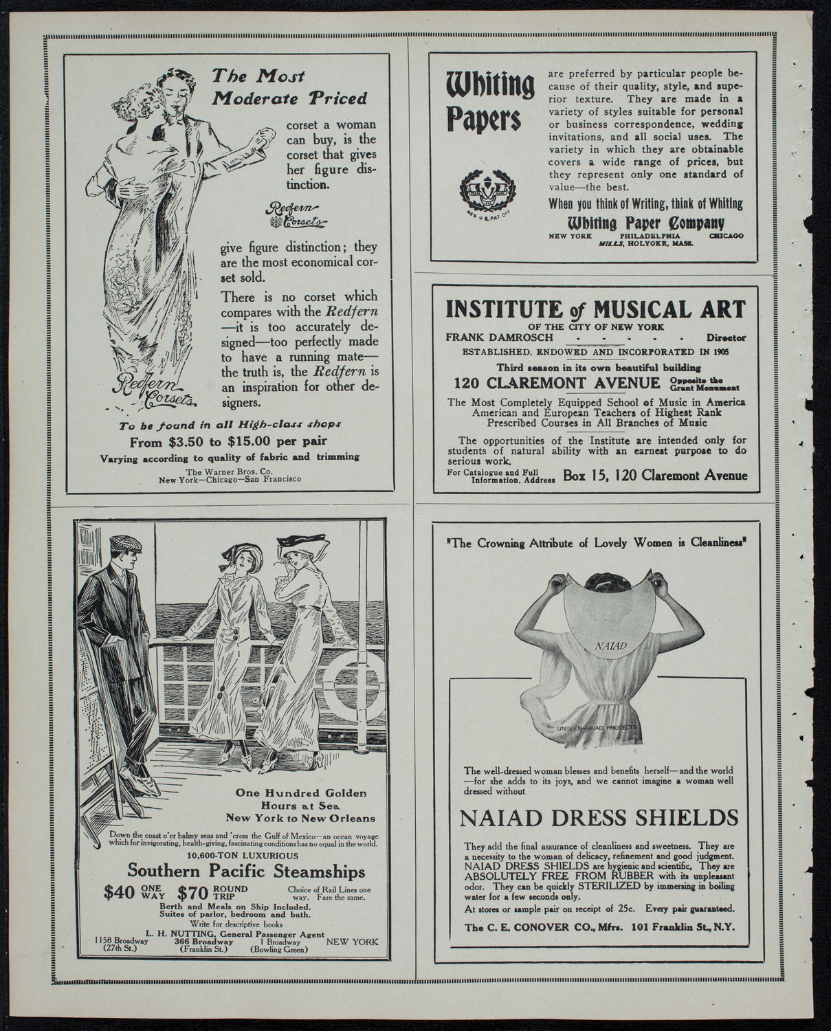 New York Philharmonic, March 14, 1913, program page 2