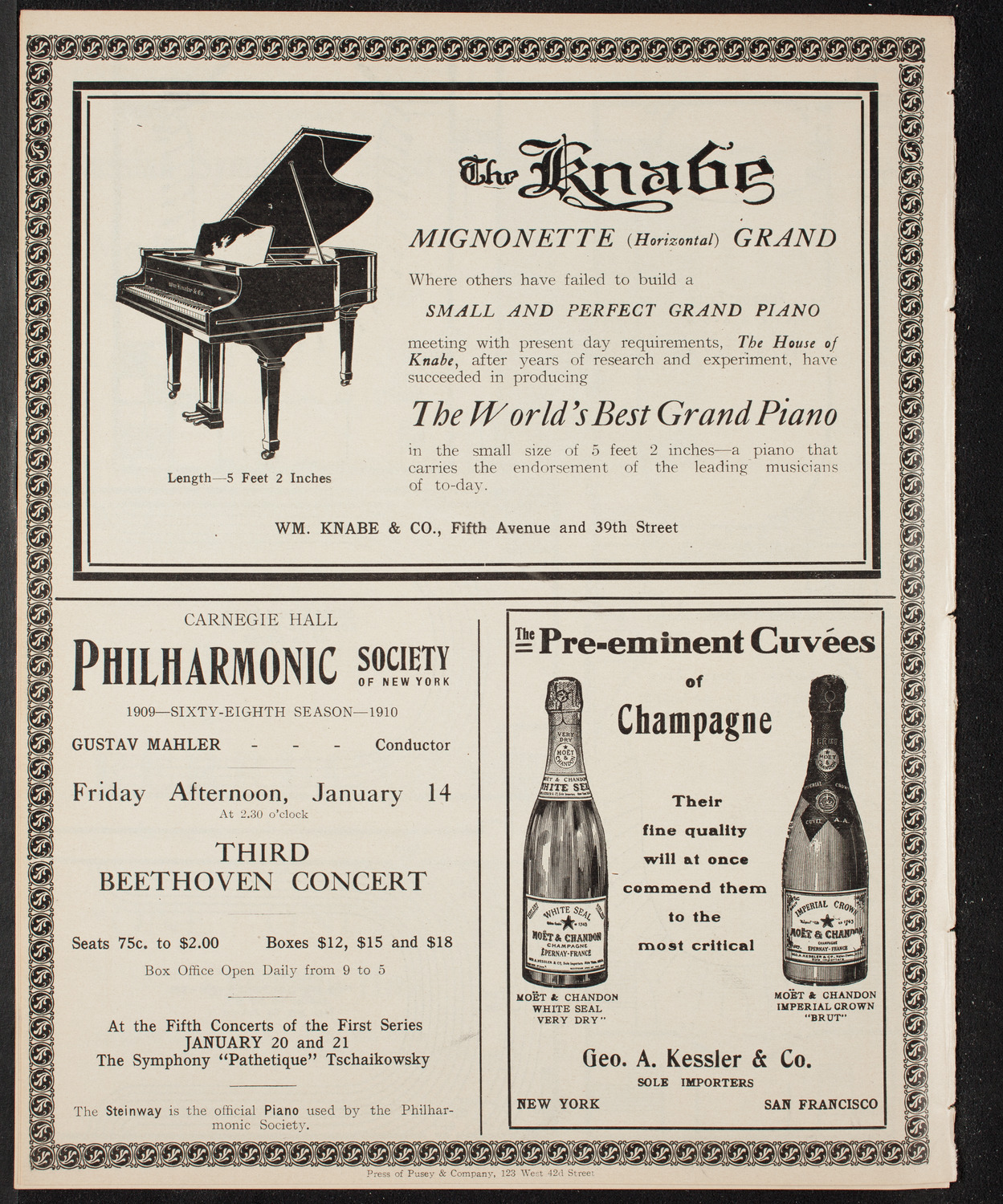 Christmas Play Association, January 7, 1910, program page 12