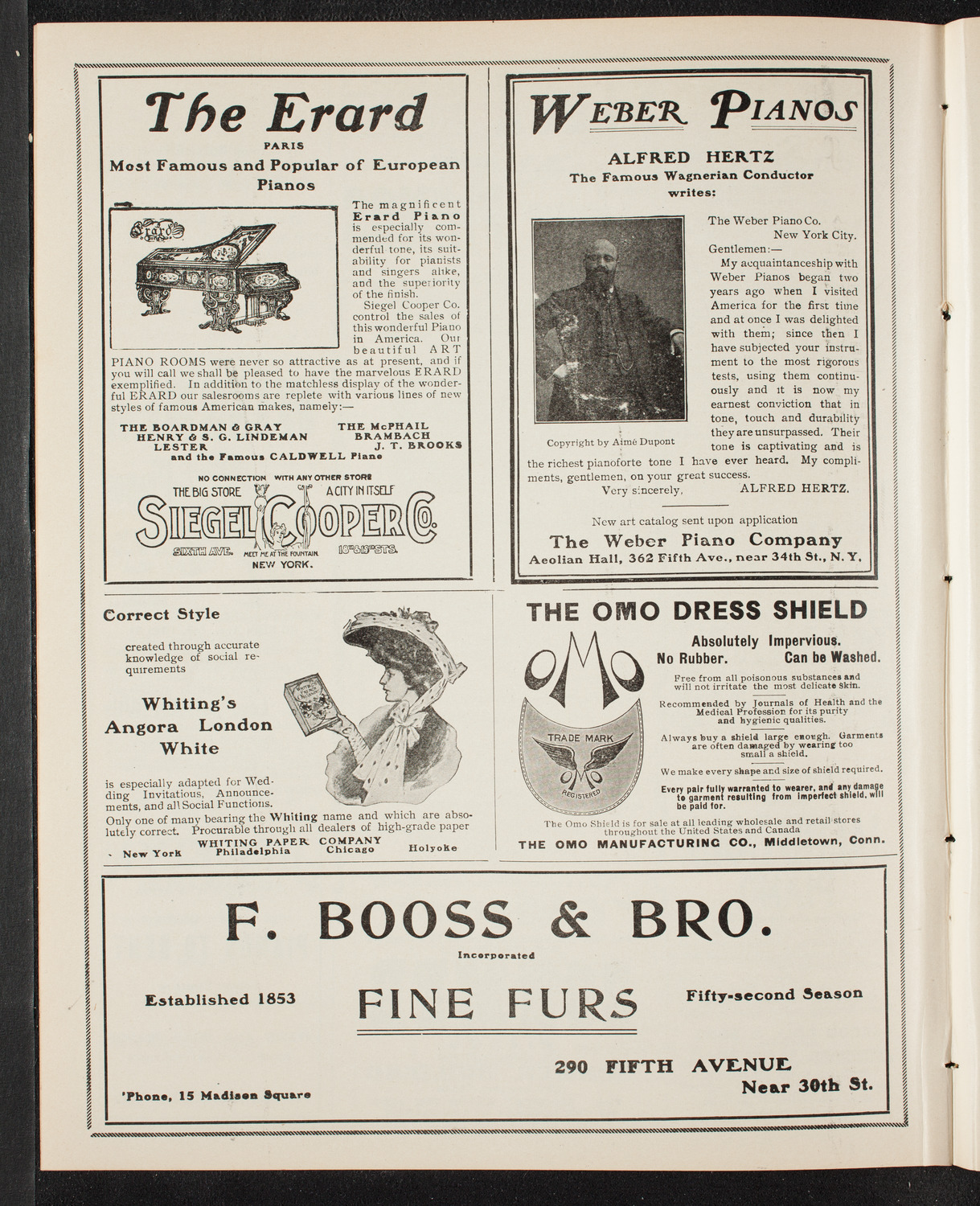 People's Singing Classes, April 30, 1905, program page 6