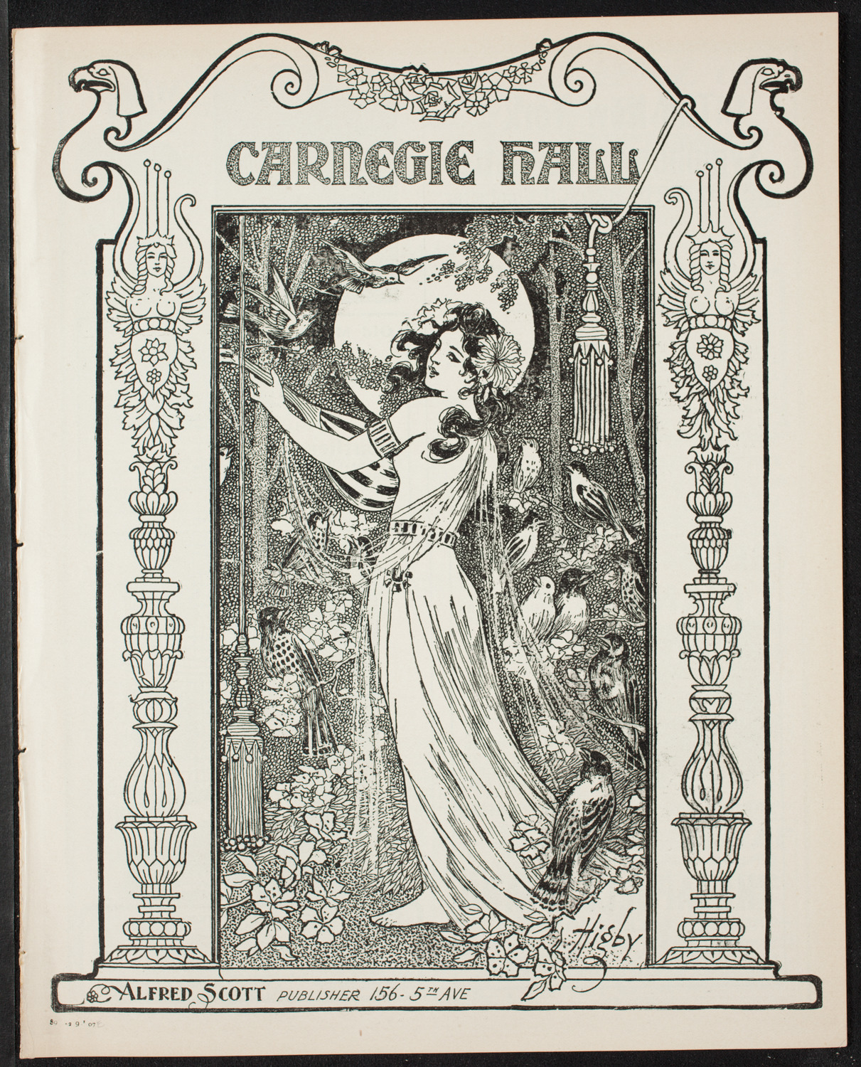 New York Philharmonic, February 9, 1907, program page 1
