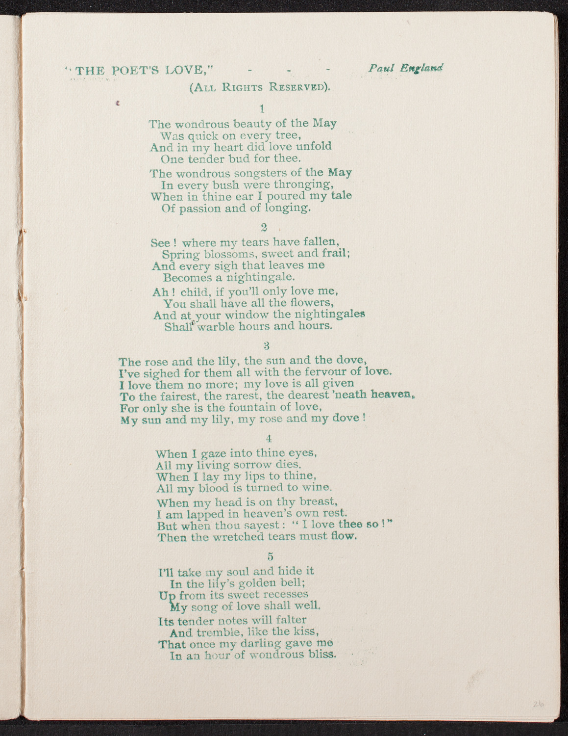 Plunket Greene, February 11, 1896, program page 4