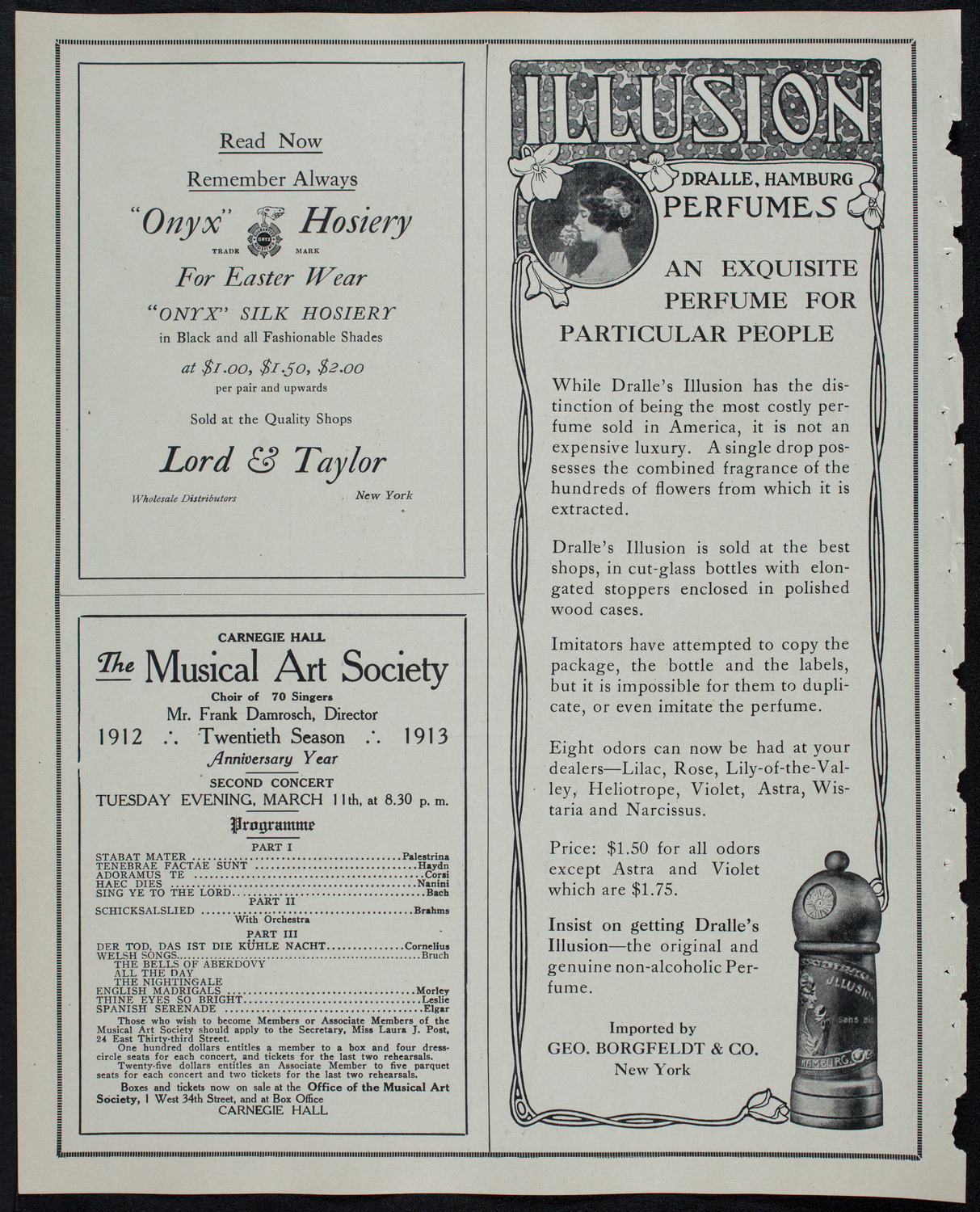 Edmond Clement, Tenor, March 11, 1913, program page 8