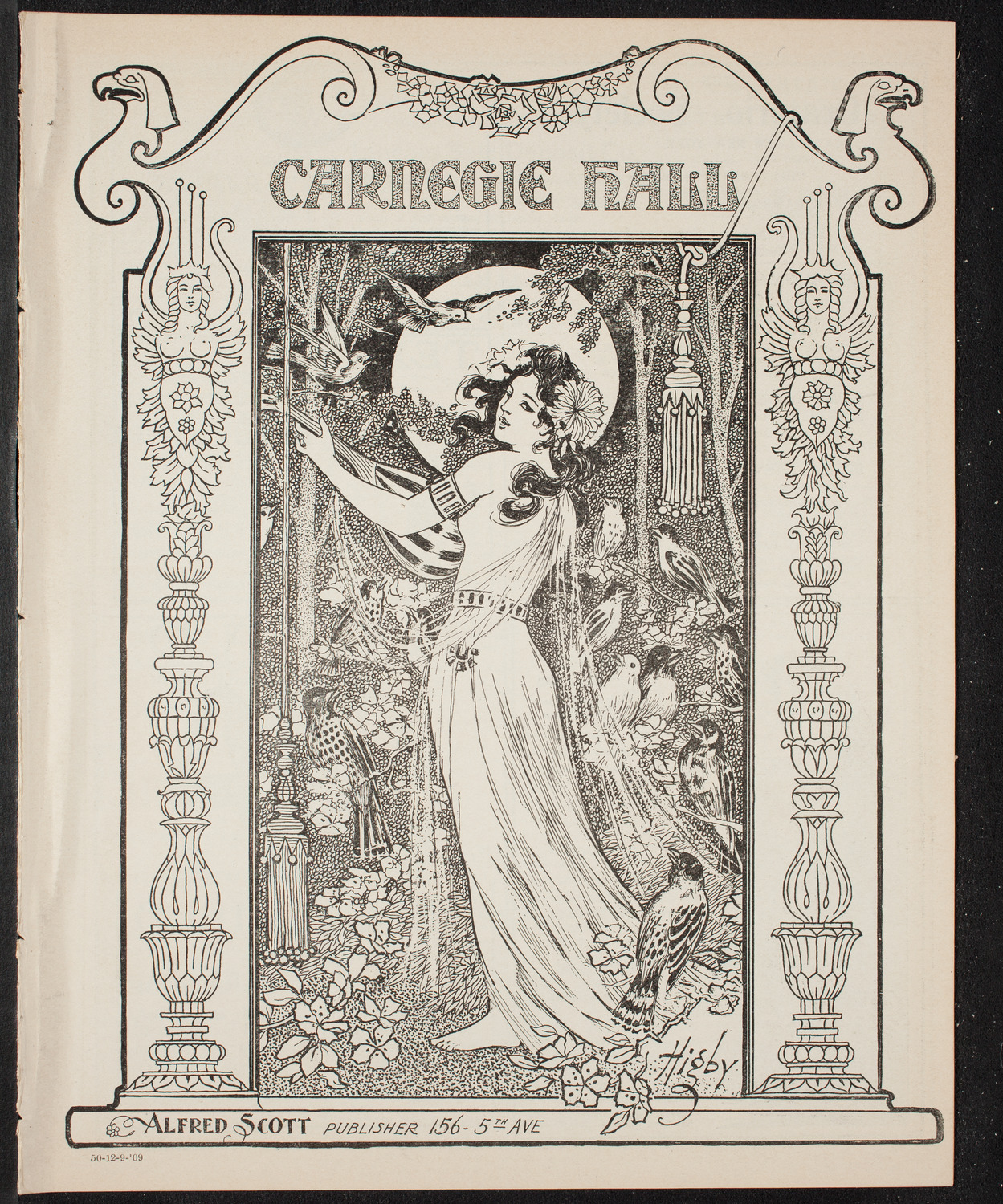 Boston Symphony Orchestra, December 9, 1909, program page 1