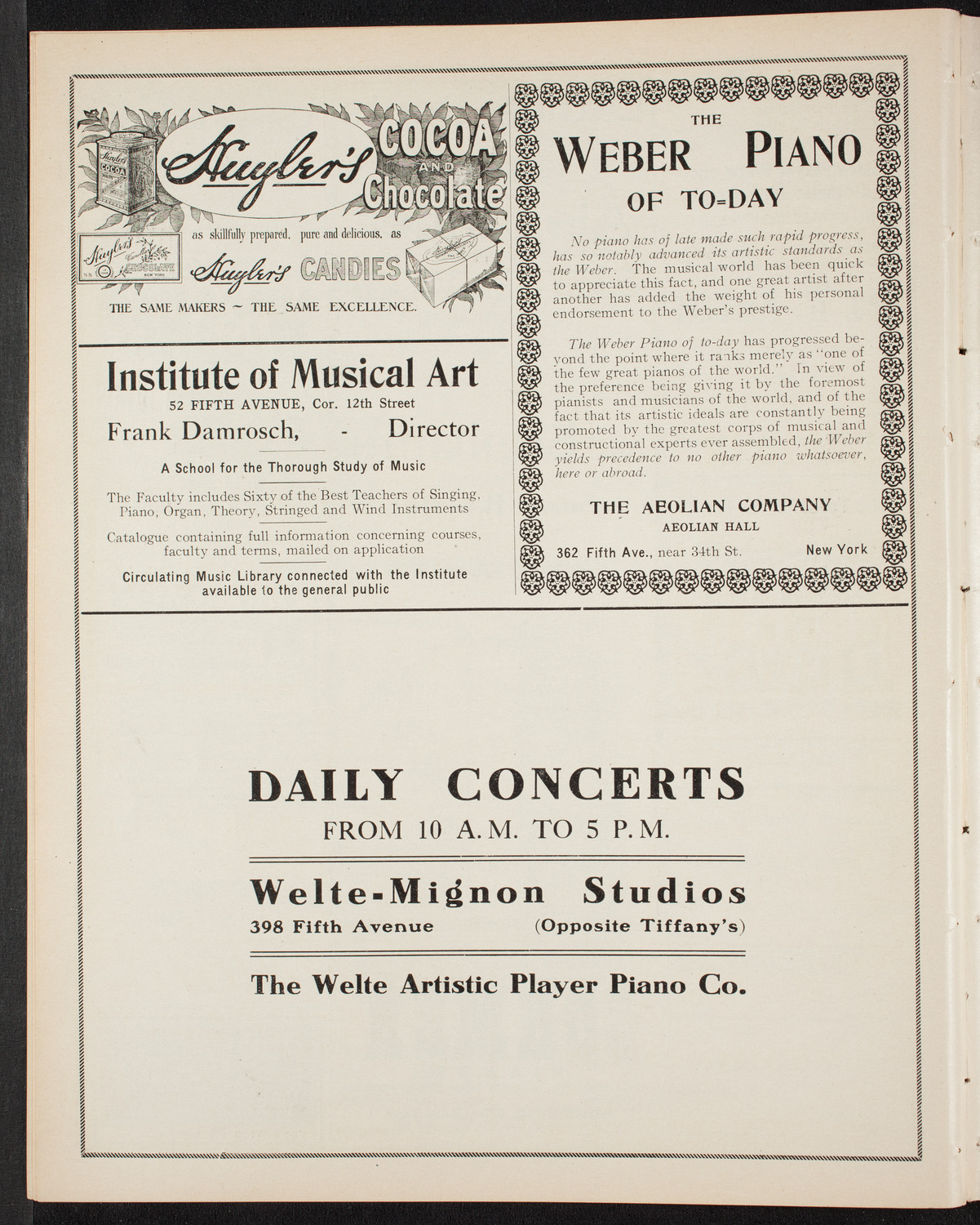 David Bispham, Baritone, October 13, 1907, program page 6