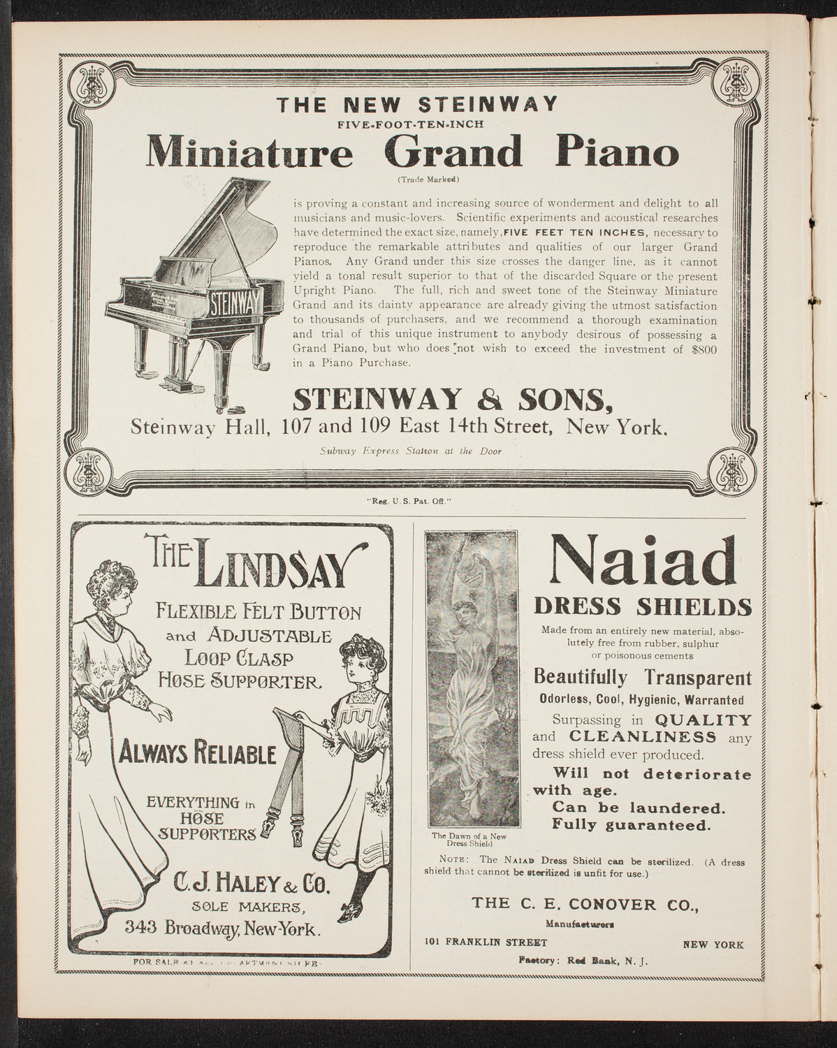 Cantors Association of New York, March 29, 1908, program page 4