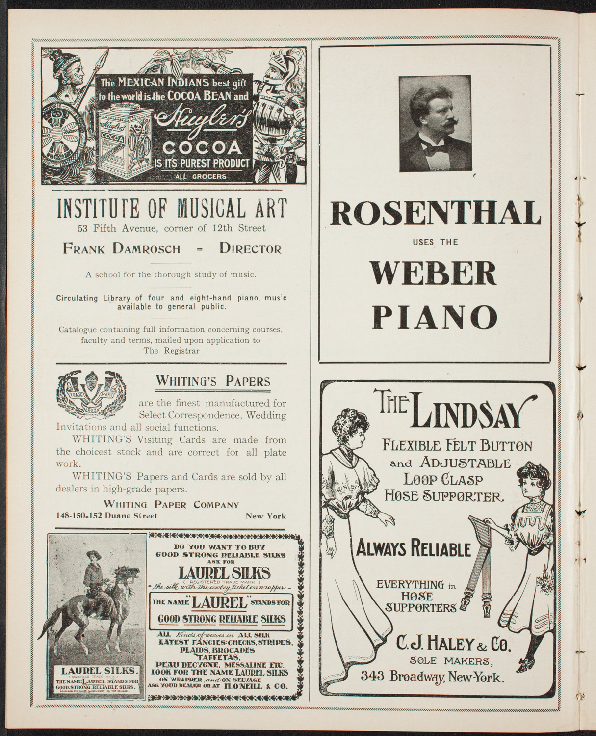 Oratorio Society of New York, December 4, 1906, program page 6