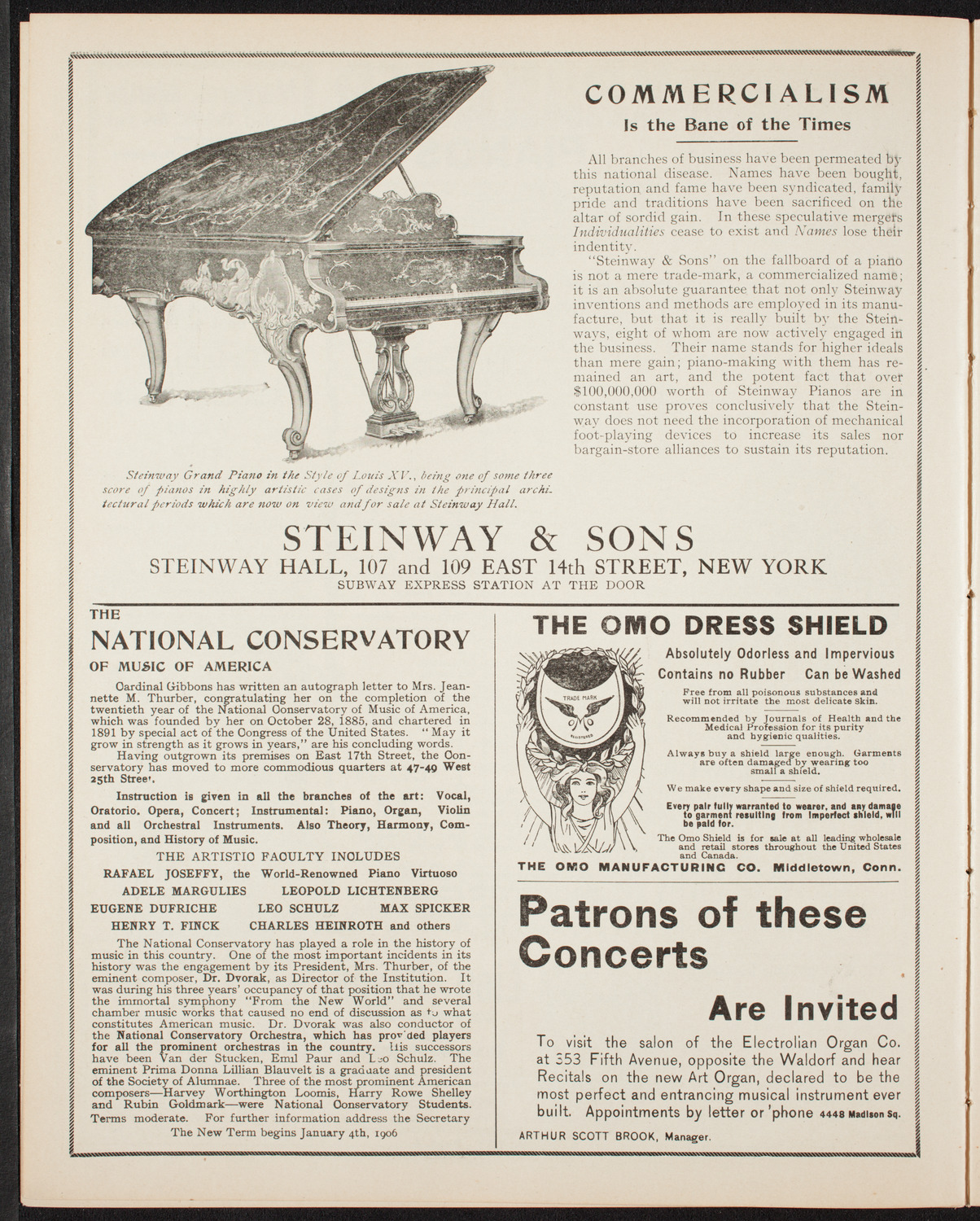 Oratorio Society of New York, February 20, 1906, program page 4